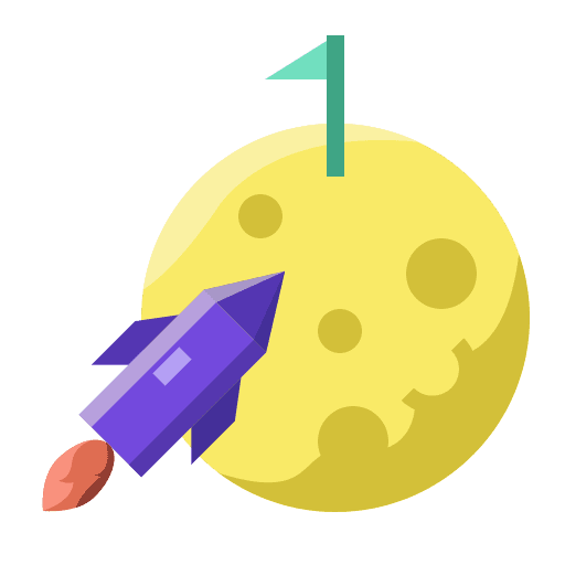 To, the, moon icon