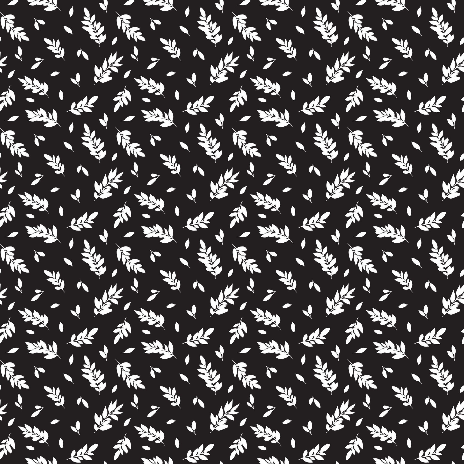 Abstract hand drawn leaves seamless pattern Free Vector