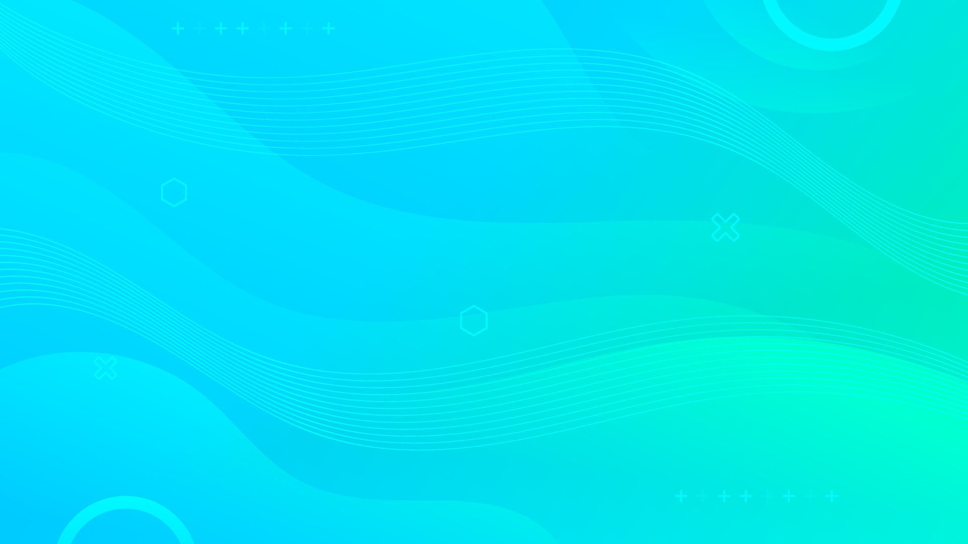 Abstract Gradient Blue Green liquid Wave Background Free Vector