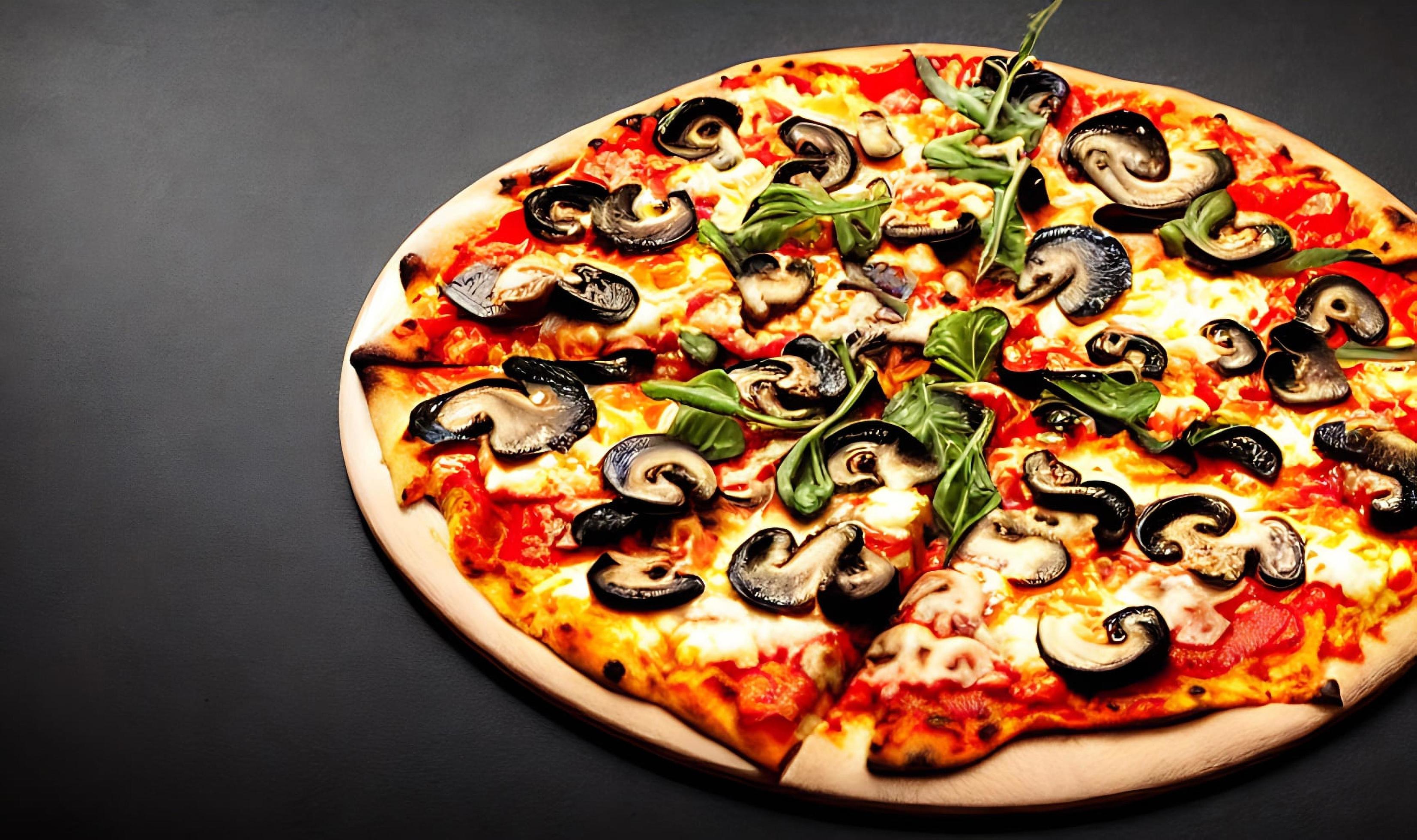 Pizza. Traditional Italian cuisine fast food. Stock Free