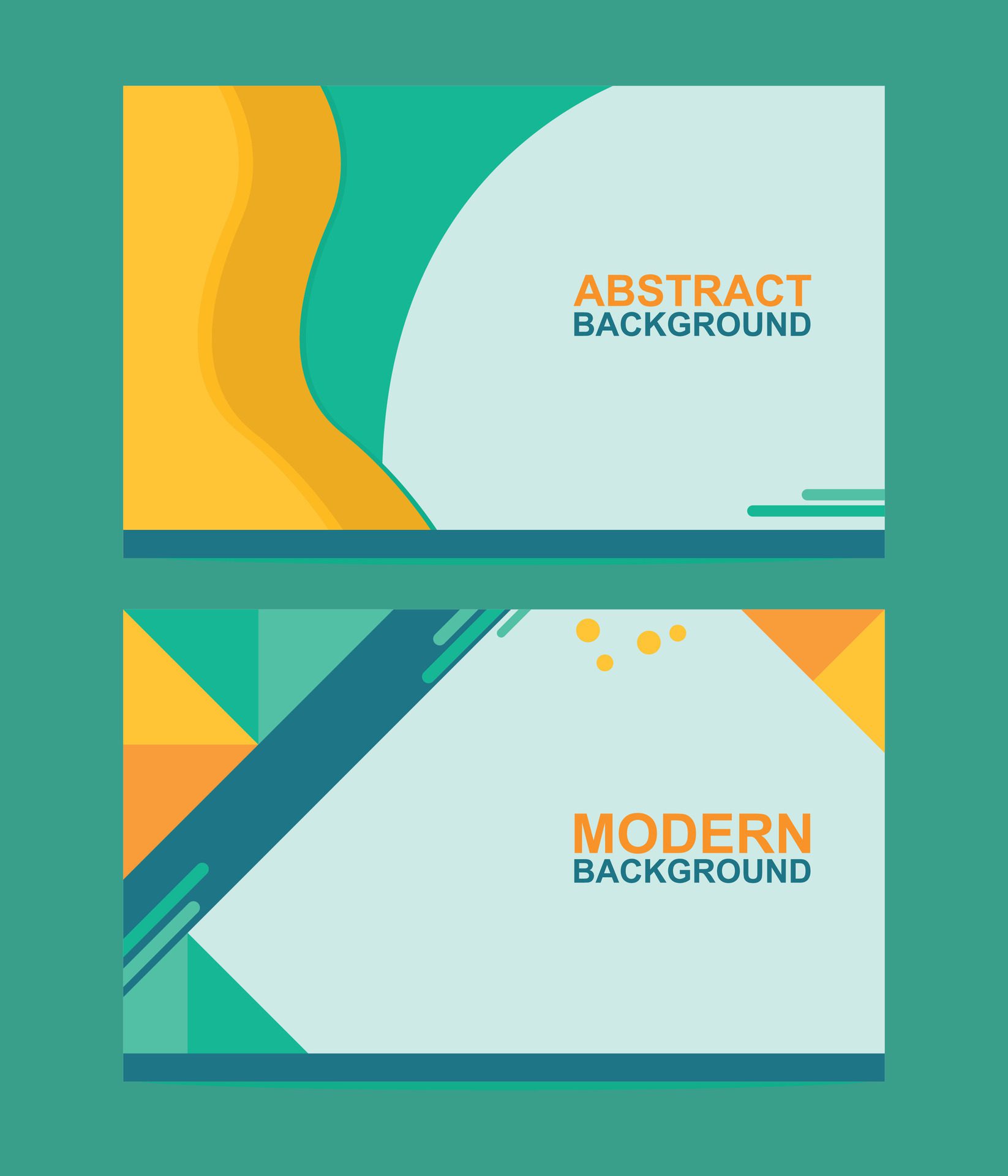 green abstract and modern banner background Free Vector