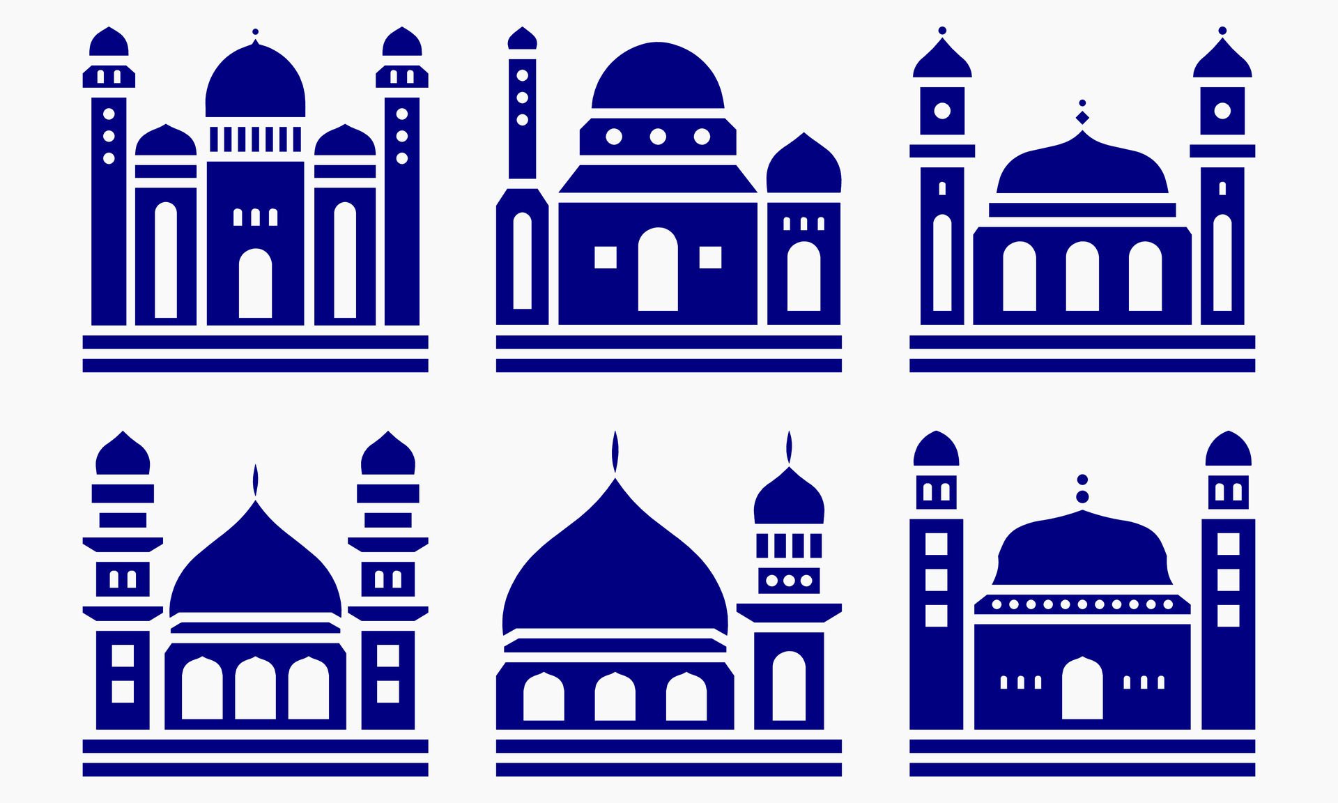 Mosque muslim pattern for decoration, background, panel, and cnc cutting Free Vector