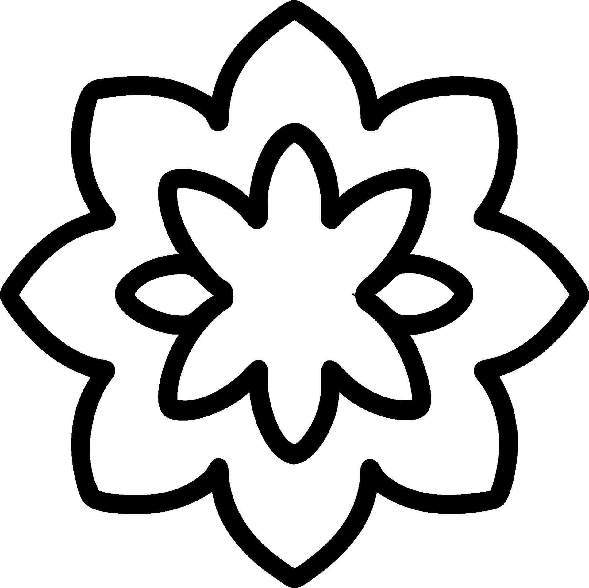 flower coloring book Stock Free