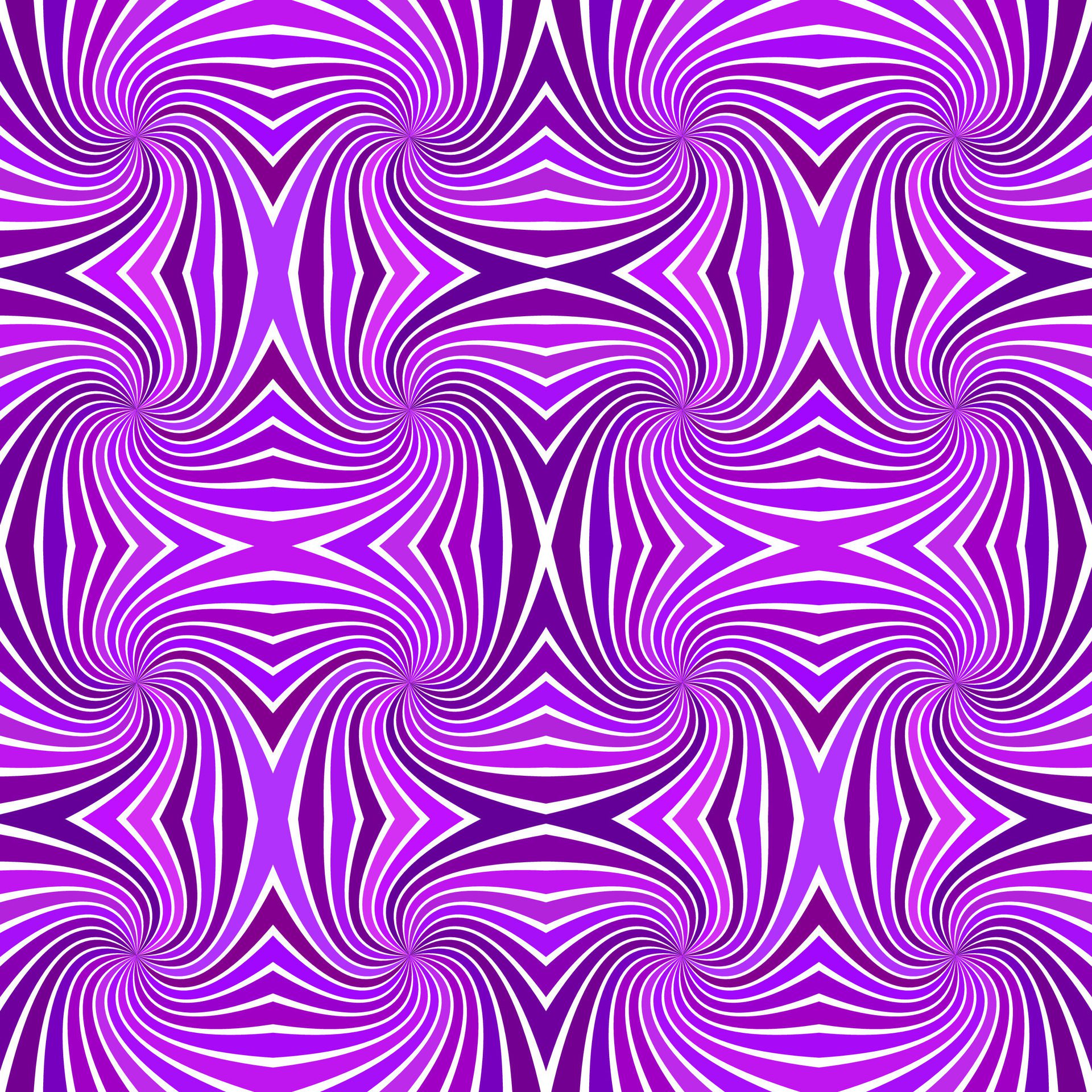 Purple seamless abstract hypnotic spiral ray burst stripe pattern background – vector design Free Vector