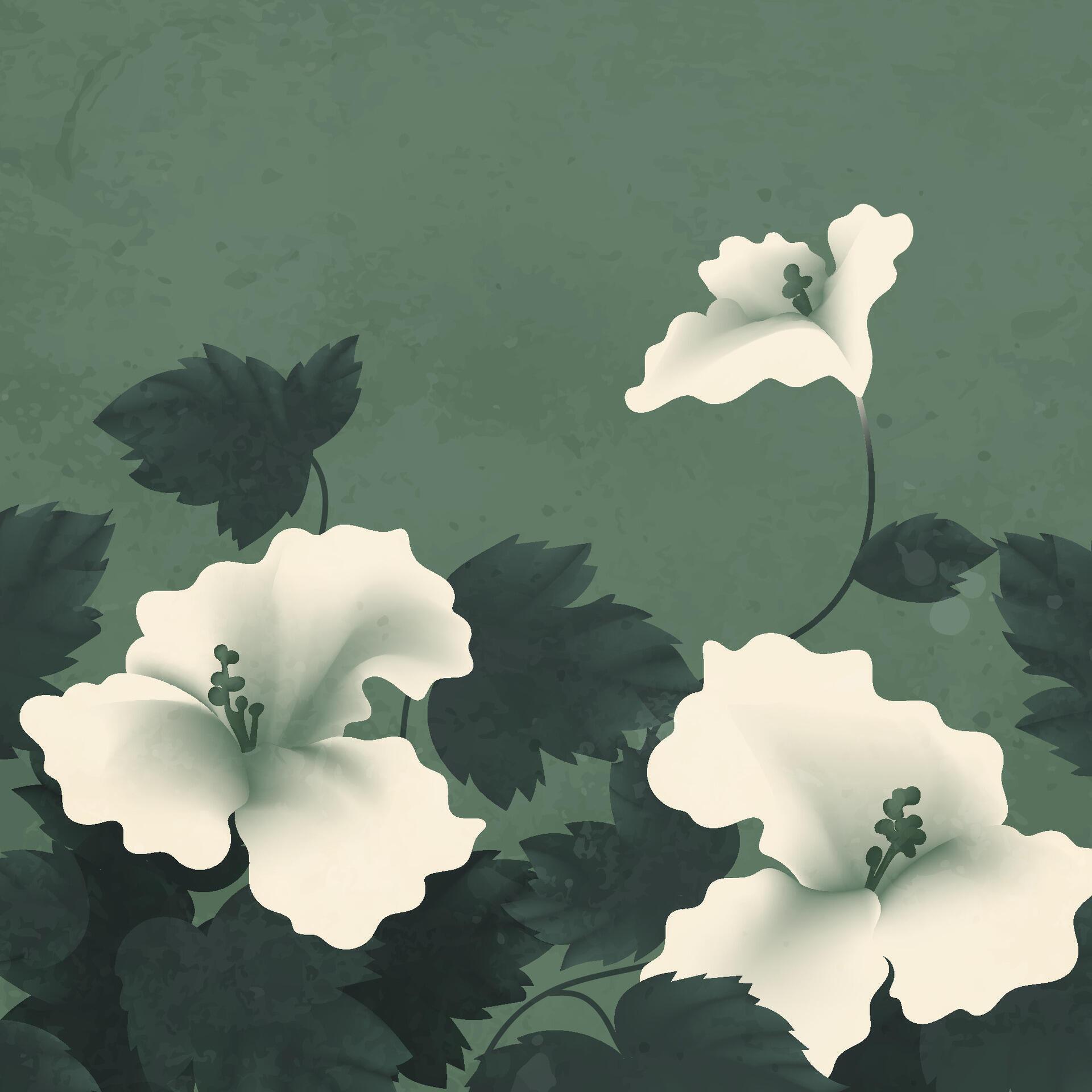 Elegant hand painted flower illustration Stock Free