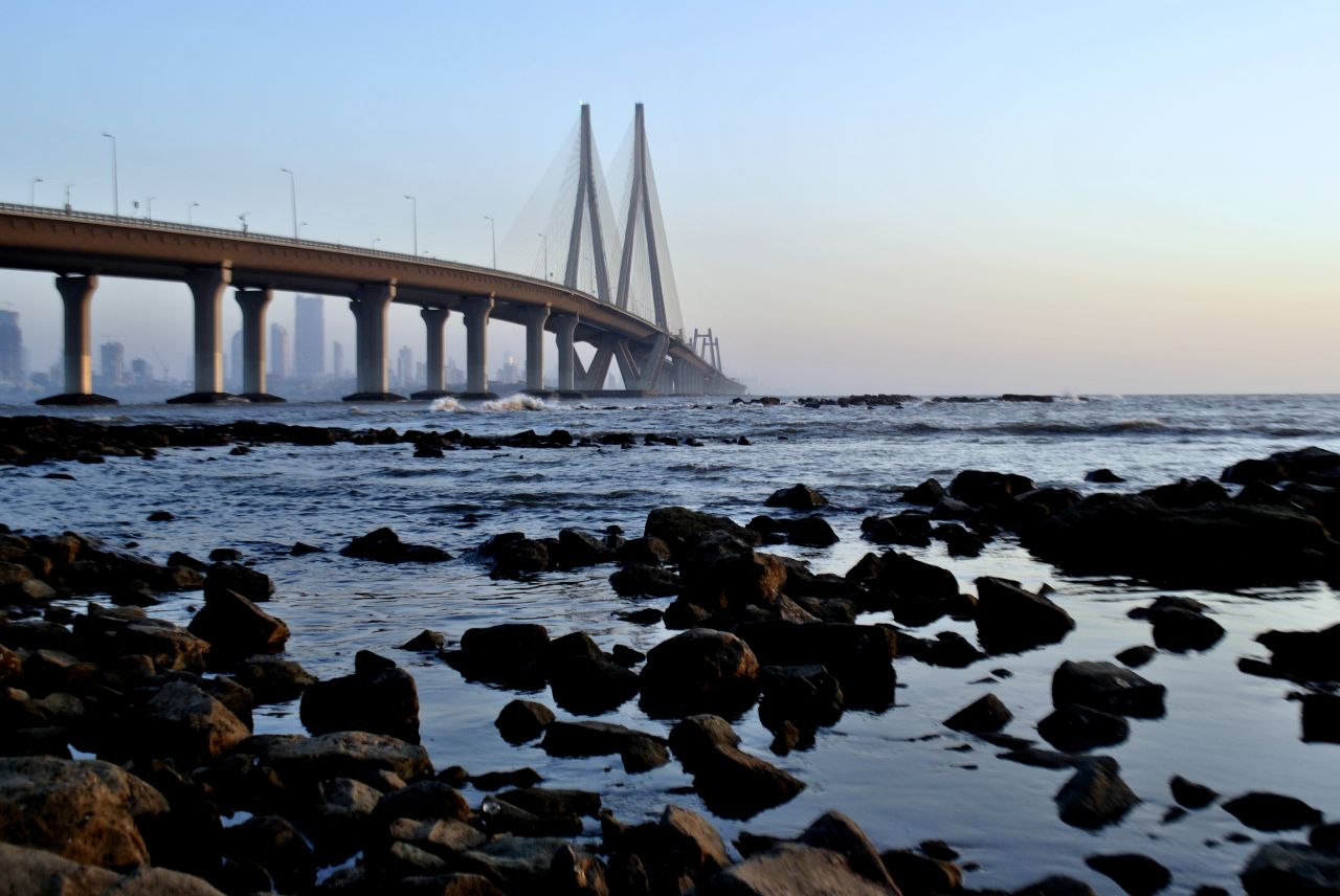 Mumbai Sea Bridge Stock Free