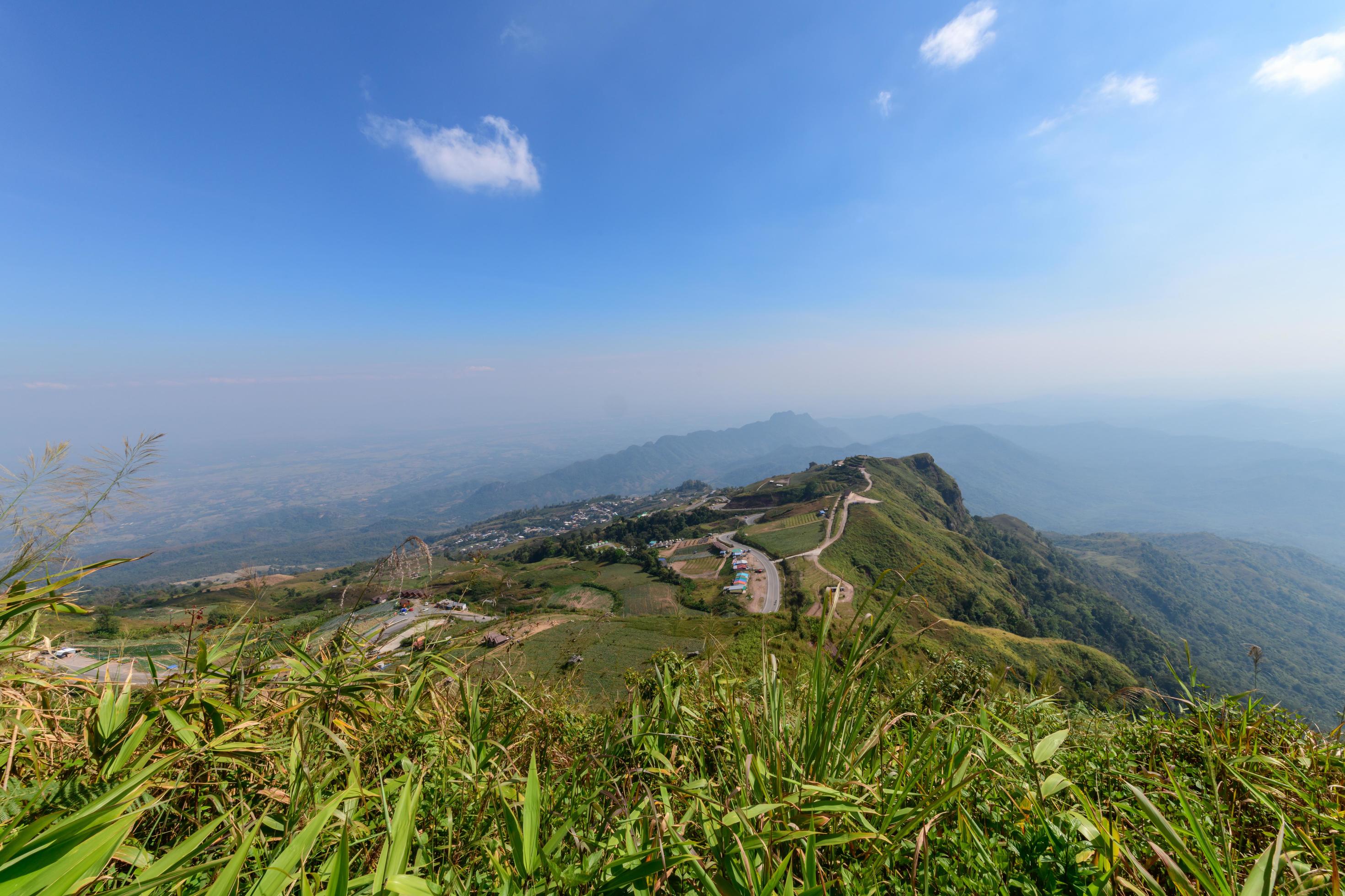 scenic landscape at Phu Hin Rong Kla Stock Free