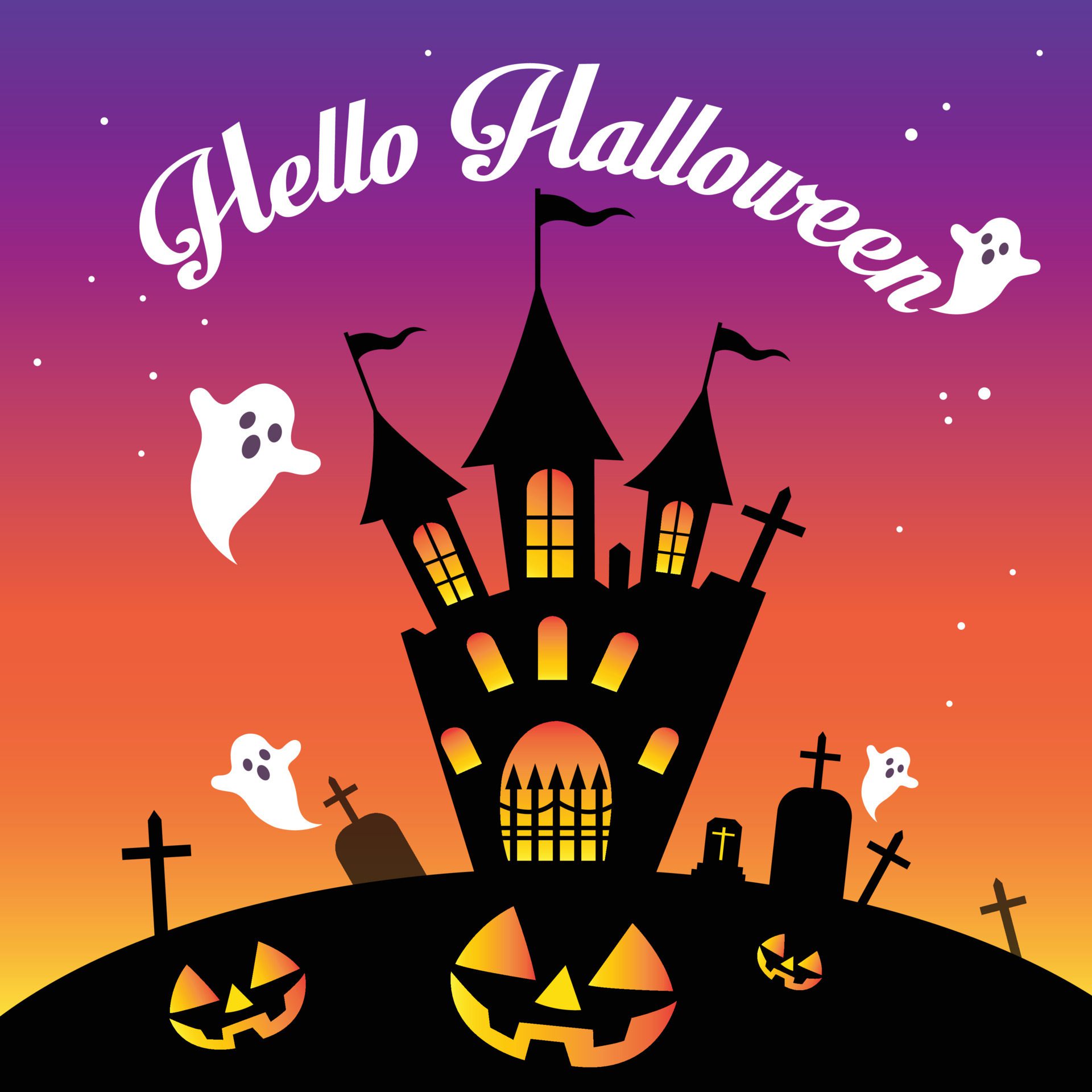 halloween day icon vector illustration, banner halloween day. Free Vector and Free SVG