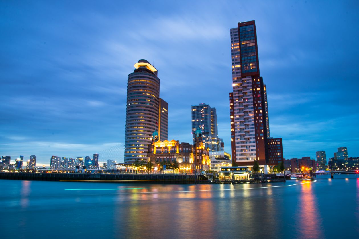 Rotterdam long exposure Stock Free