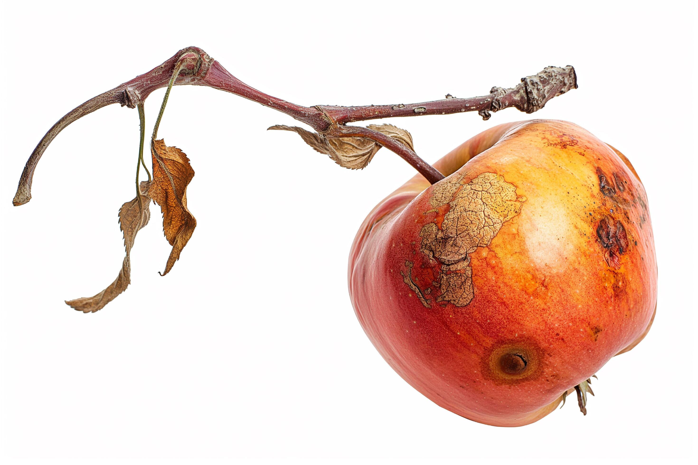 rotten apple isolated Stock Free