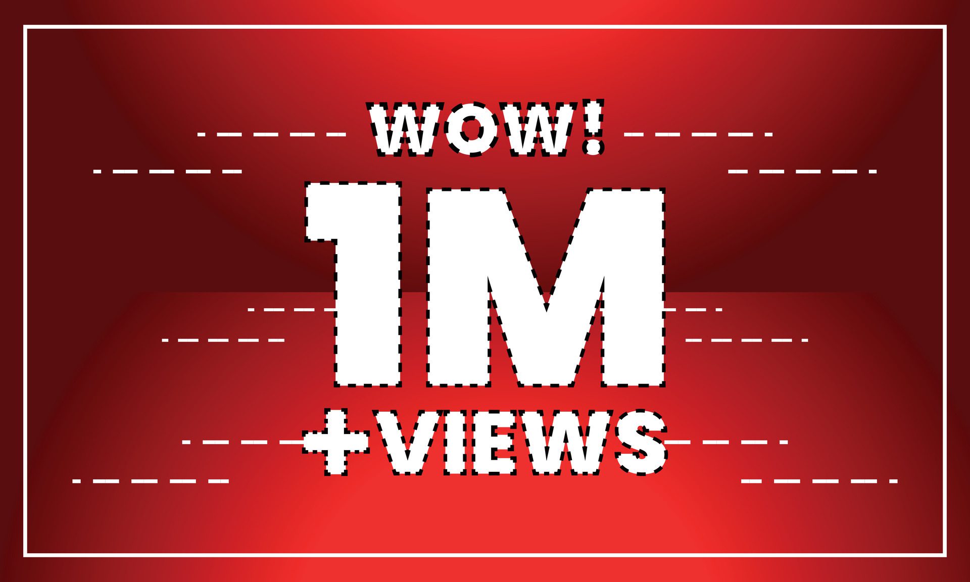 1 Million Views Vector Banner Free Vector and Free SVG