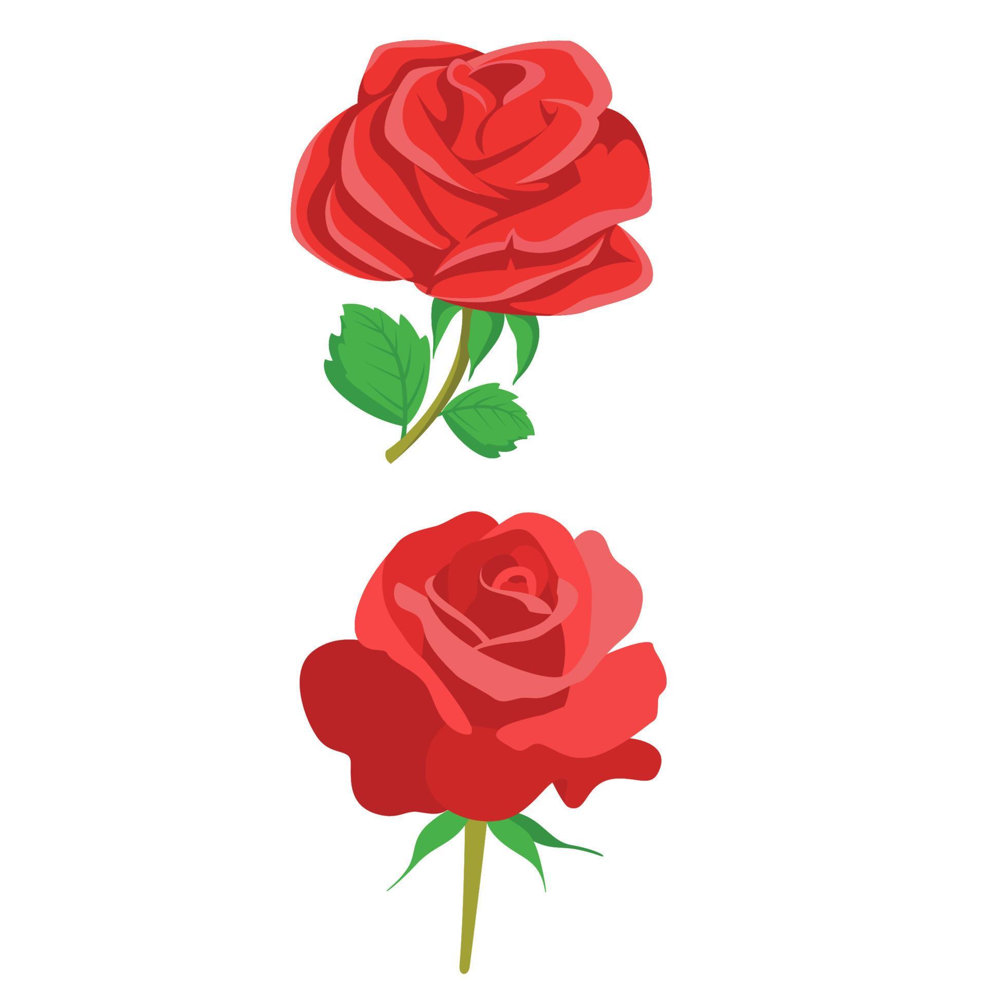 Rose Flowers set Vector clipart Design Stock Free and Free SVG