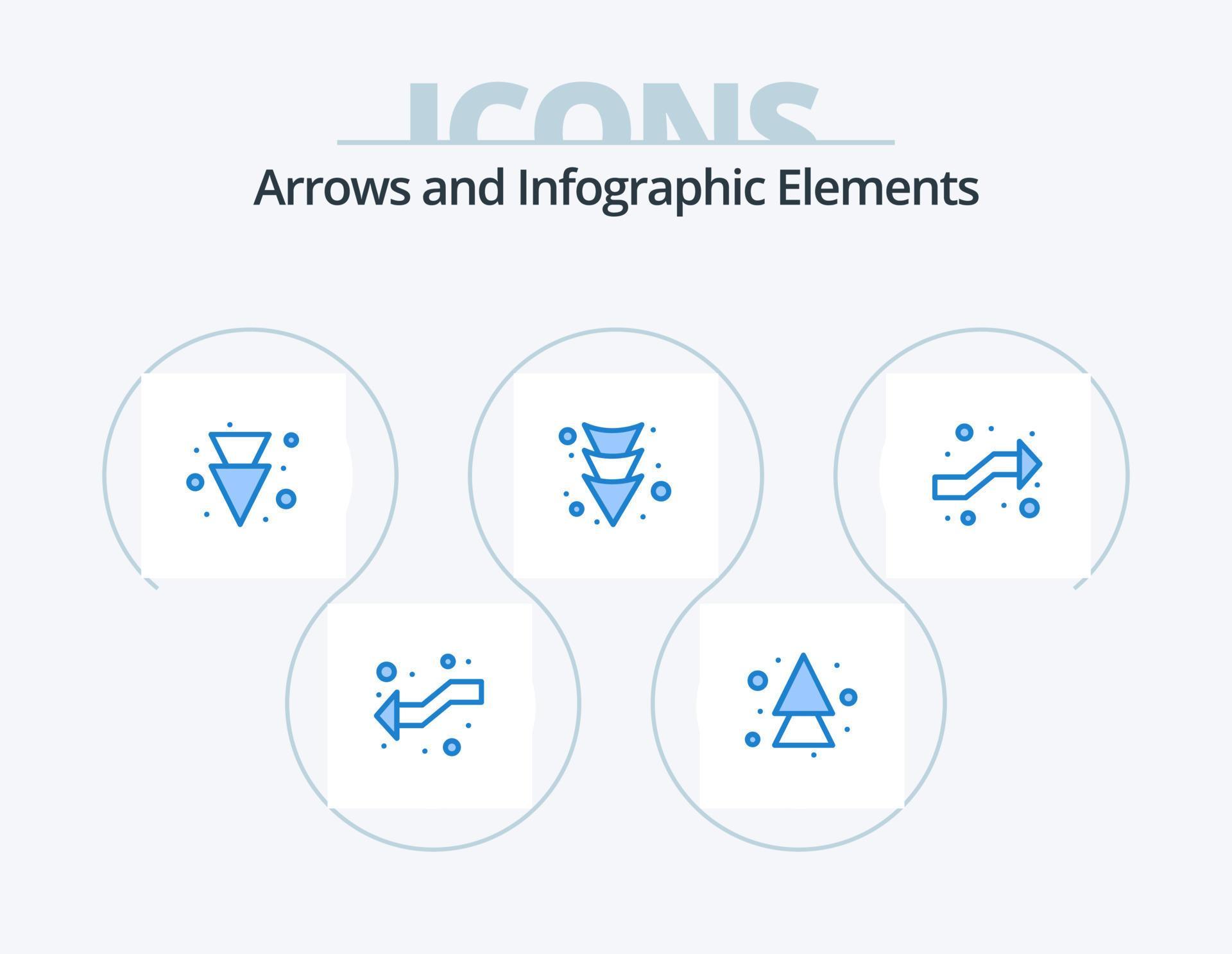 Arrow Blue Icon Pack 5 Icon Design. . . arrow. right. intersect Stock Free