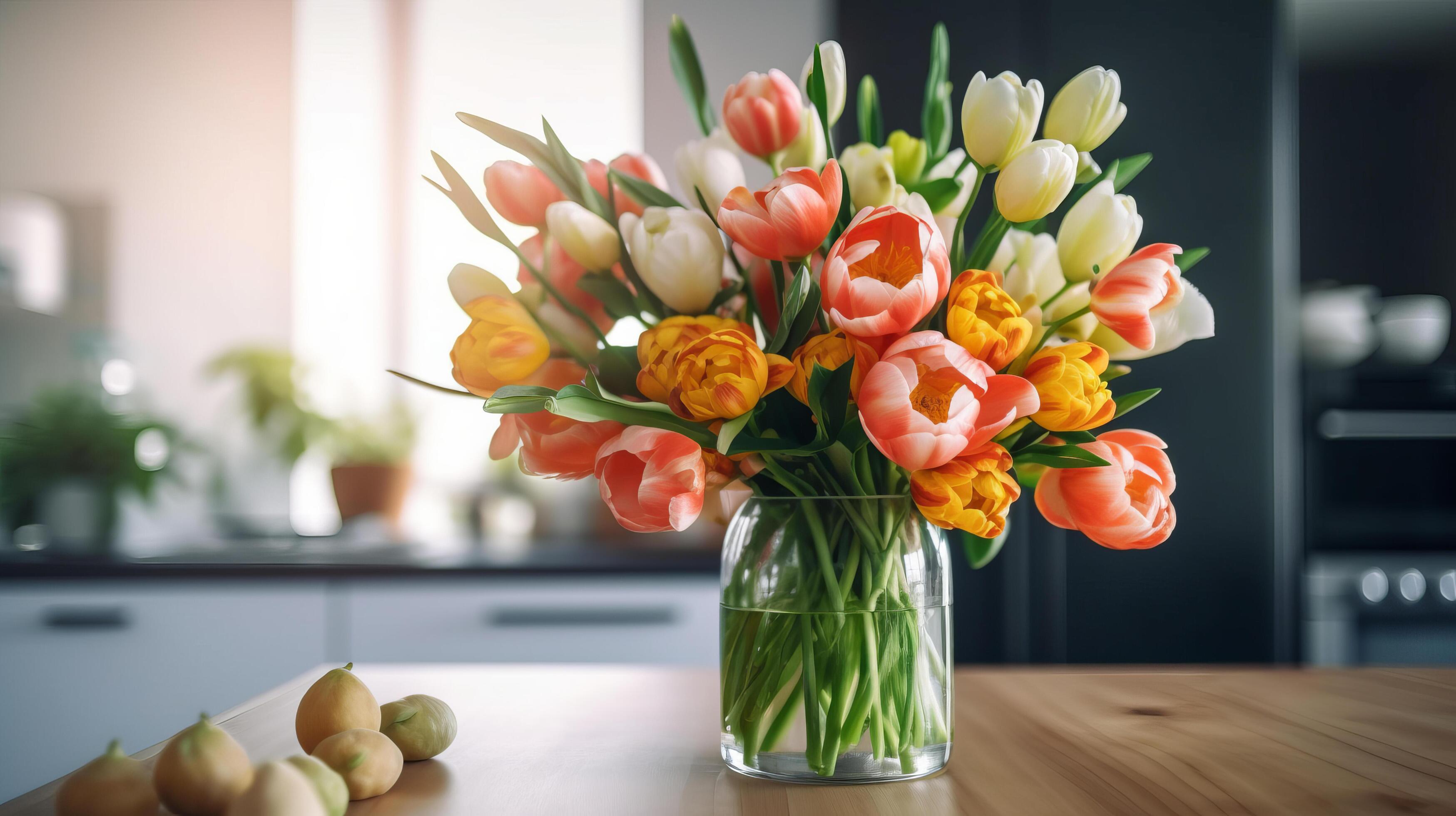 Beautiful spring flower bouquet. Illustration Stock Free