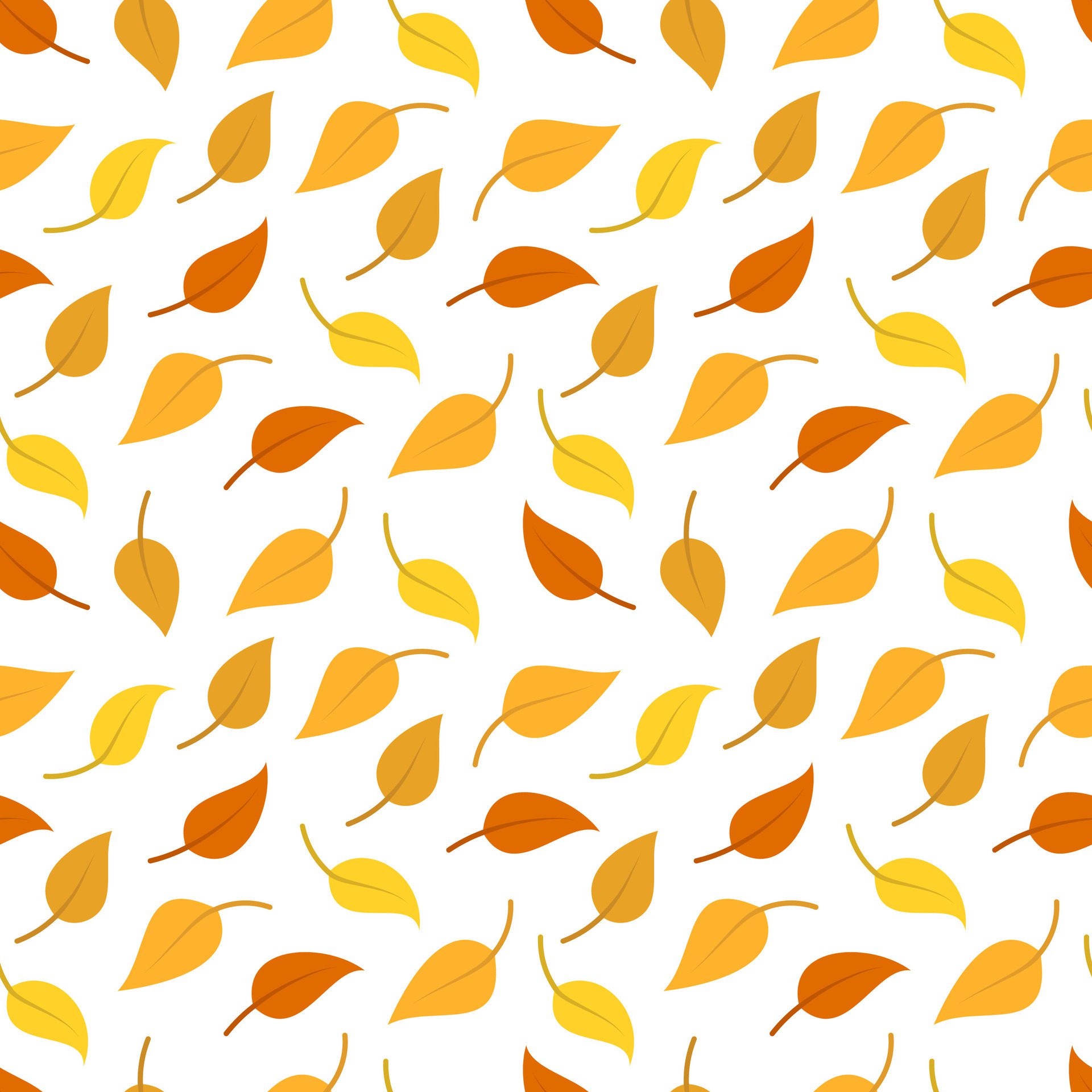 Autumn leaves pattern design Free Vector