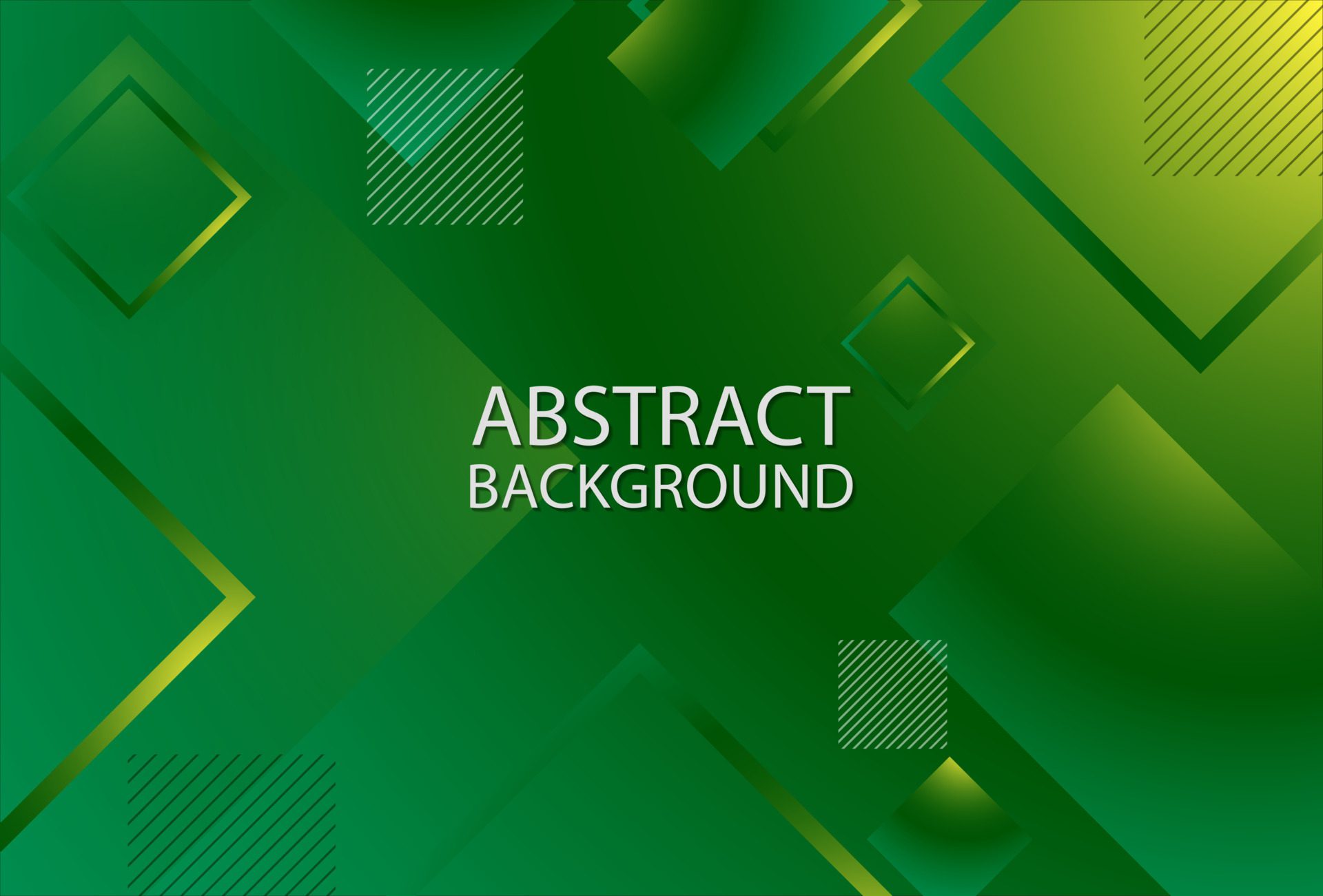 Abstract Background Green and square objects Free Vector