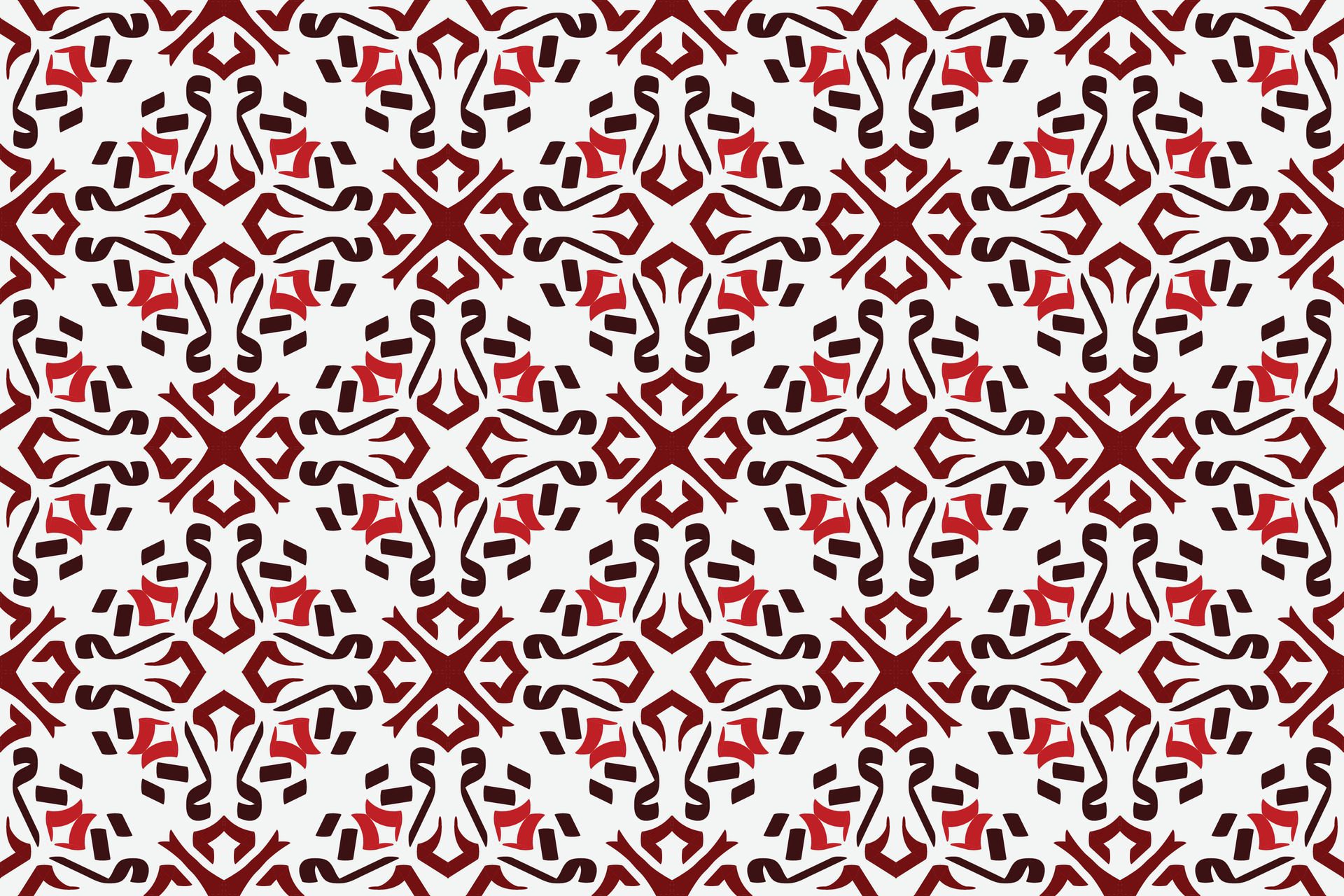 vintage seamless pattern with red and white color Free Vector