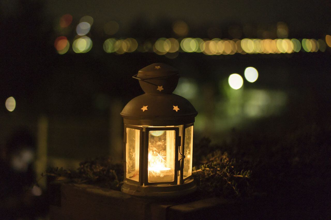 Lantern Candle Light Night Stock Free