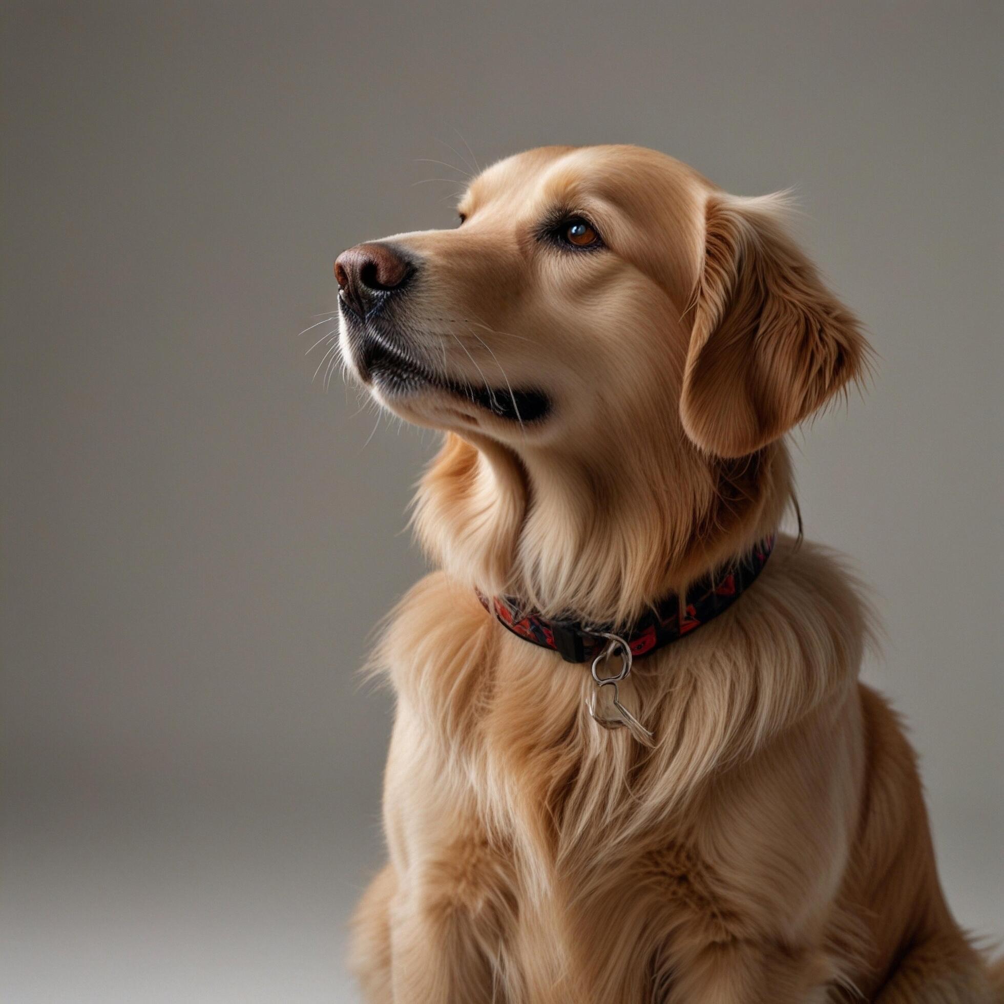 Golden Retriever Goldie Dog Pet white background Stock Free