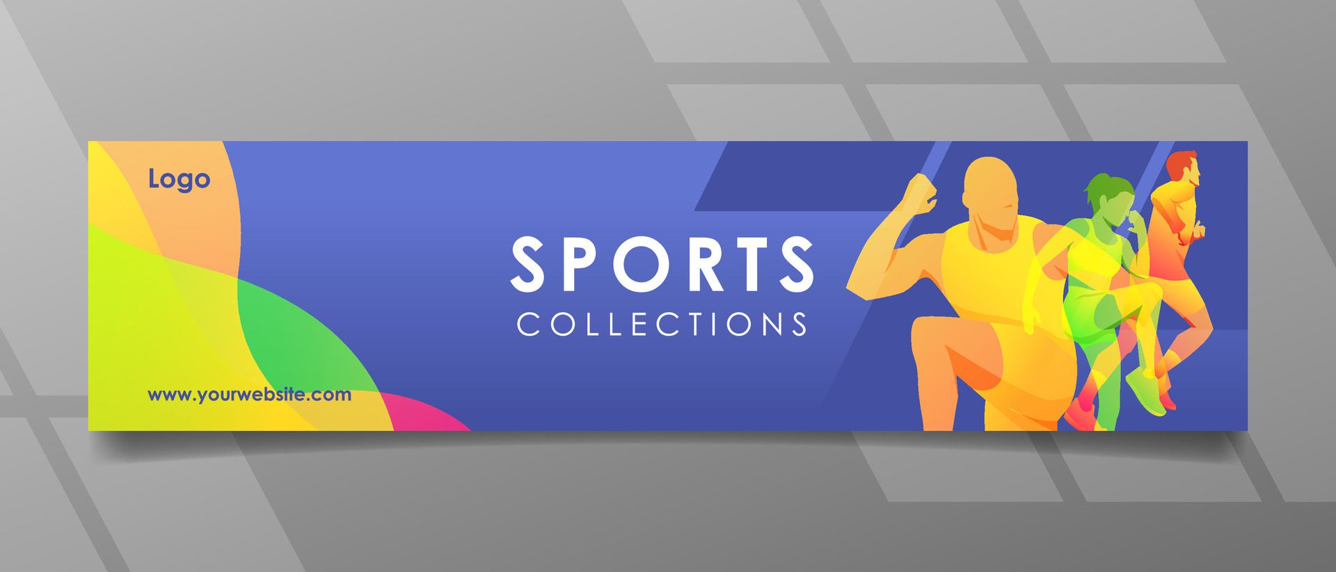 sport banner design Free Vector