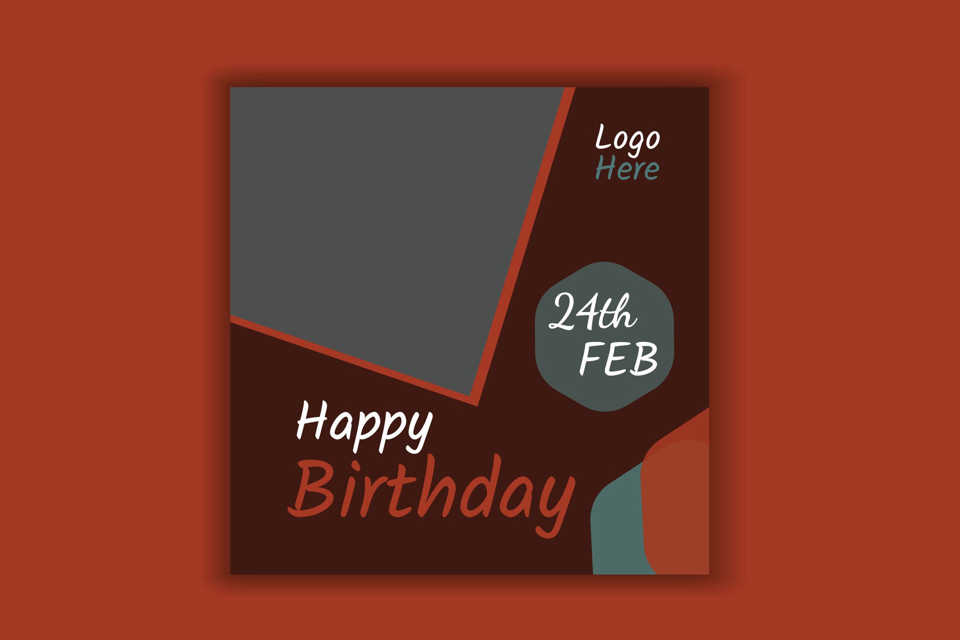 Birthday card, birthday banner design Free Vector