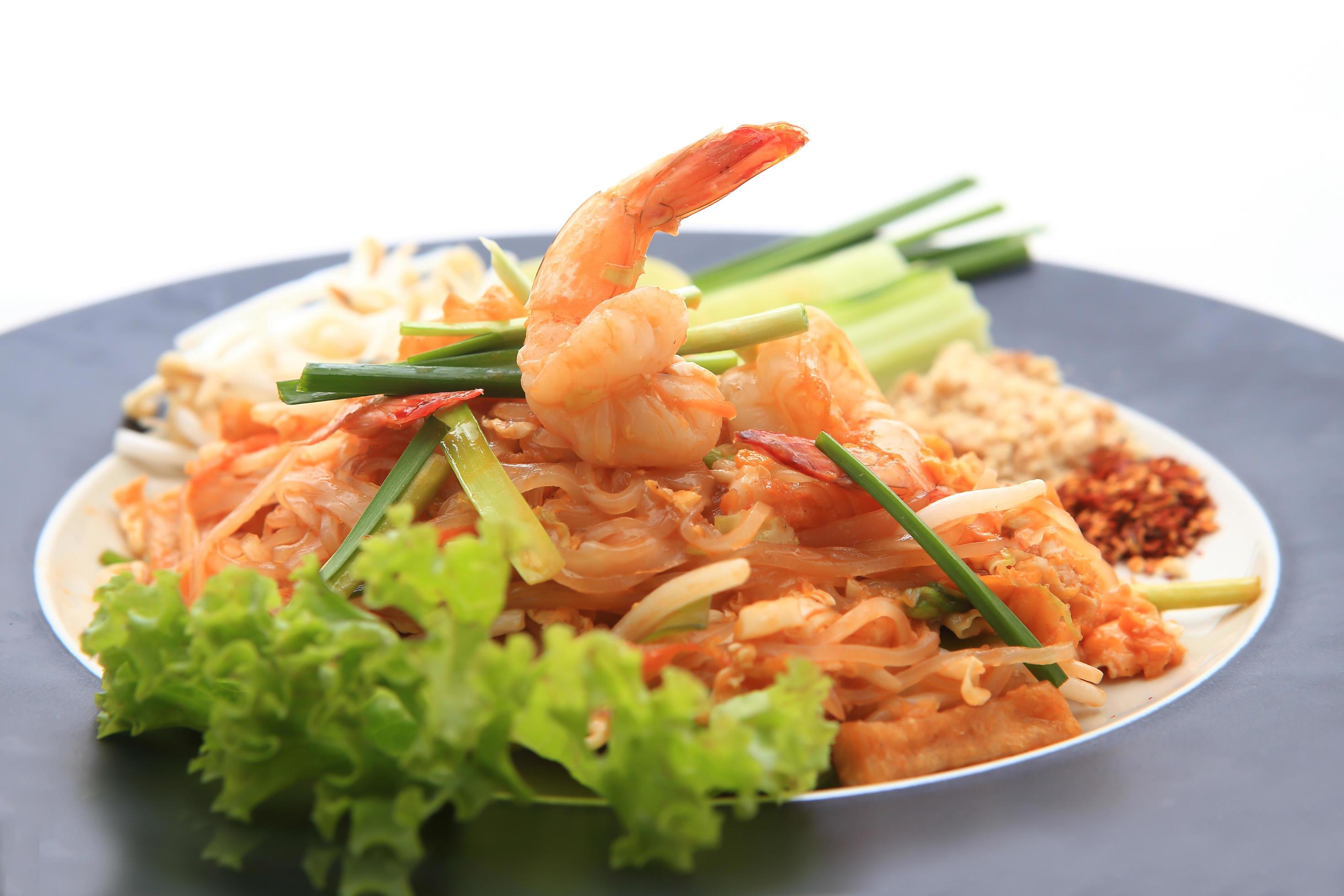 Thai food Pad thai Stock Free