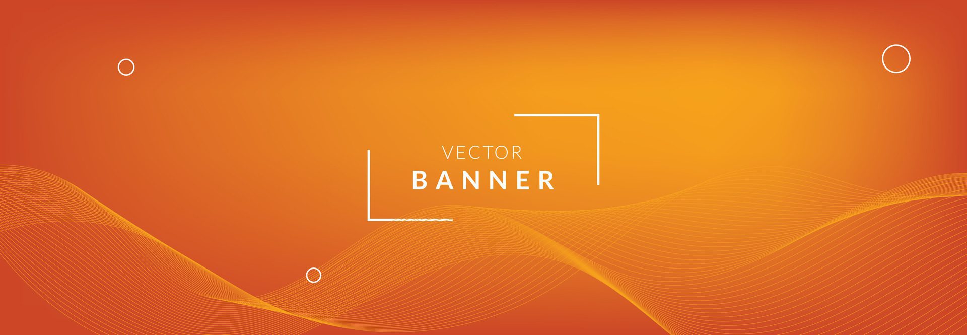 Abstract vector banner design template. Free Vector