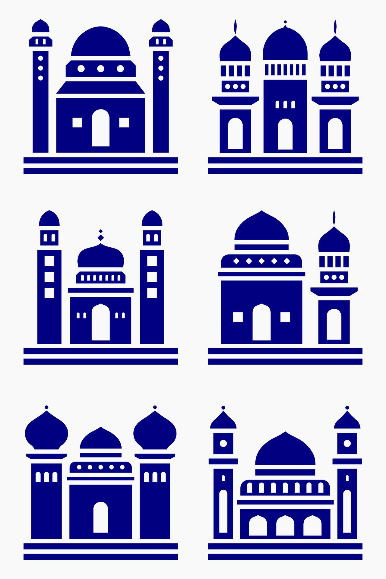 Mosque muslim pattern for decoration, background, panel, and cnc cutting Free Vector