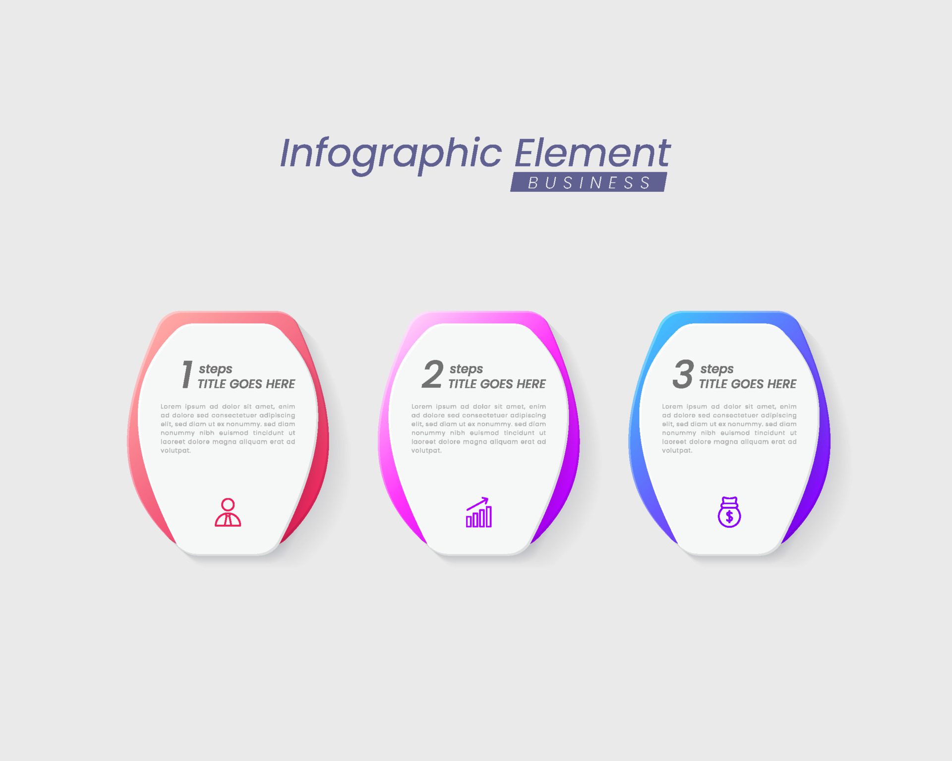 Vector Infographic design template with options or steps. Can be used for process diagram, presentations, workflow layout, banner, flow chart, info graph. Free Vector