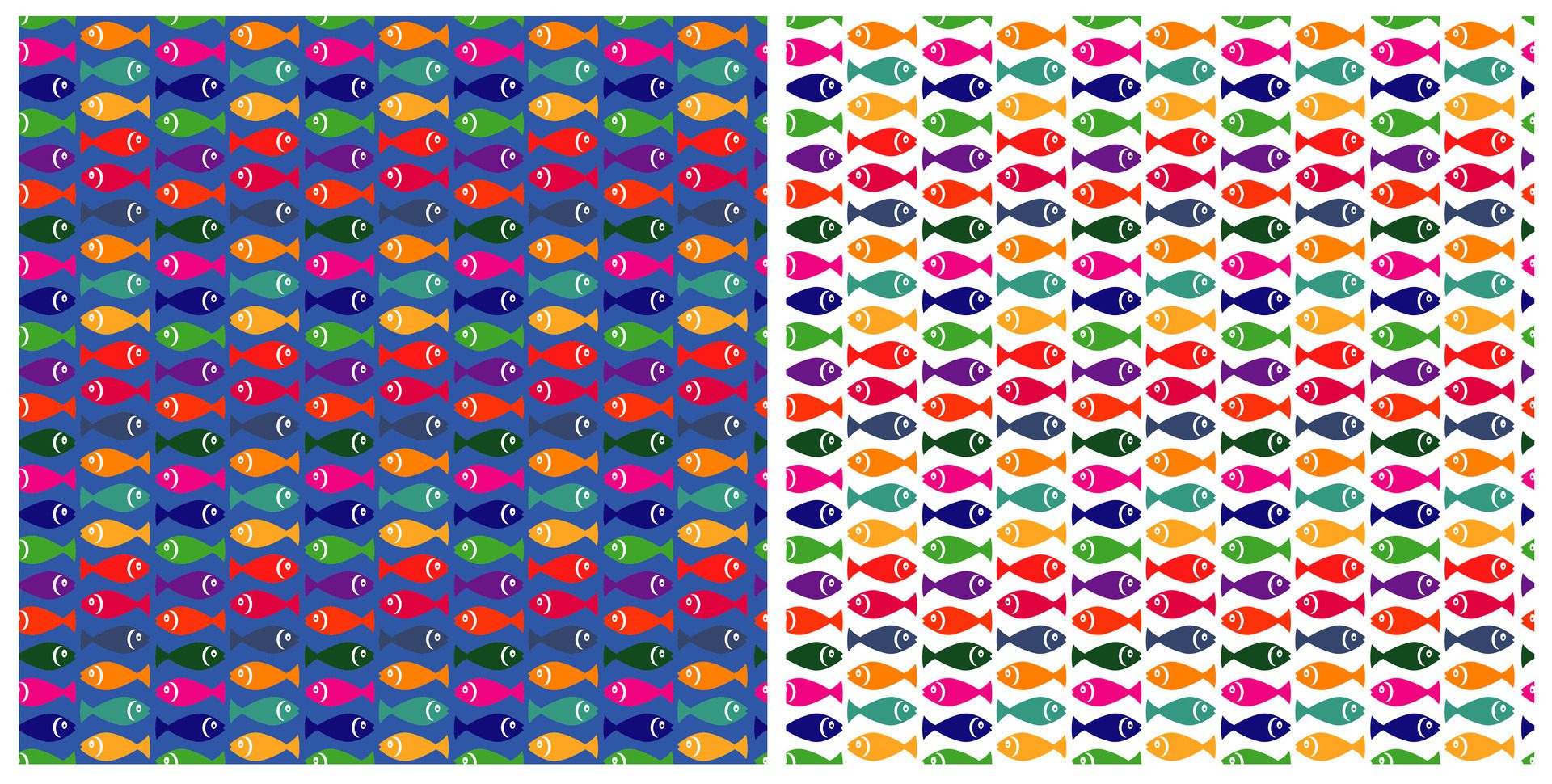 small fish pattern Free Vector