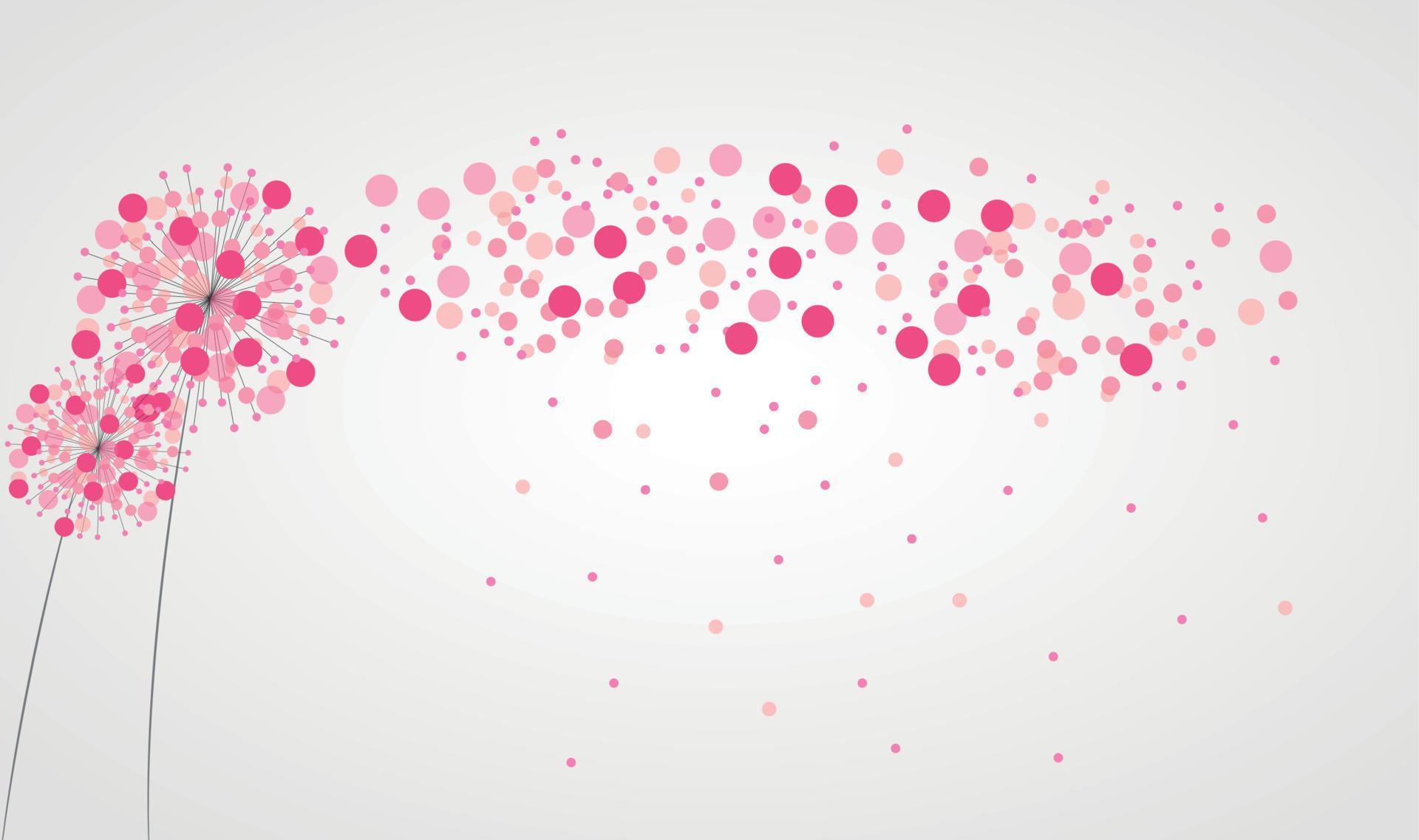 Abstract Colorful Background with Flowers. Vector Illustration Stock Free