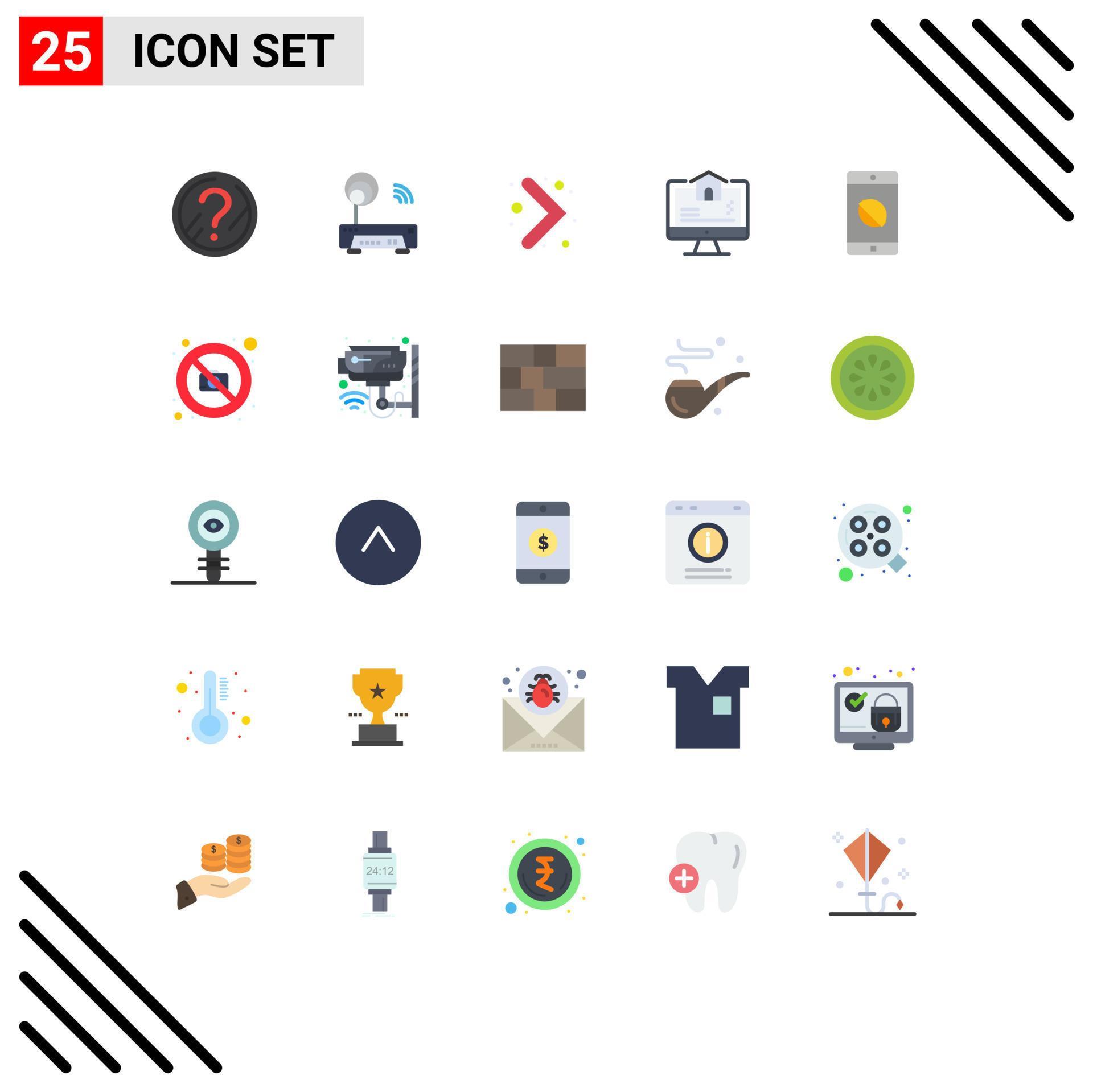 25 Creative Icons Modern Signs and Symbols of mobile disabled application arrow home real Editable Vector Design Elements Stock Free