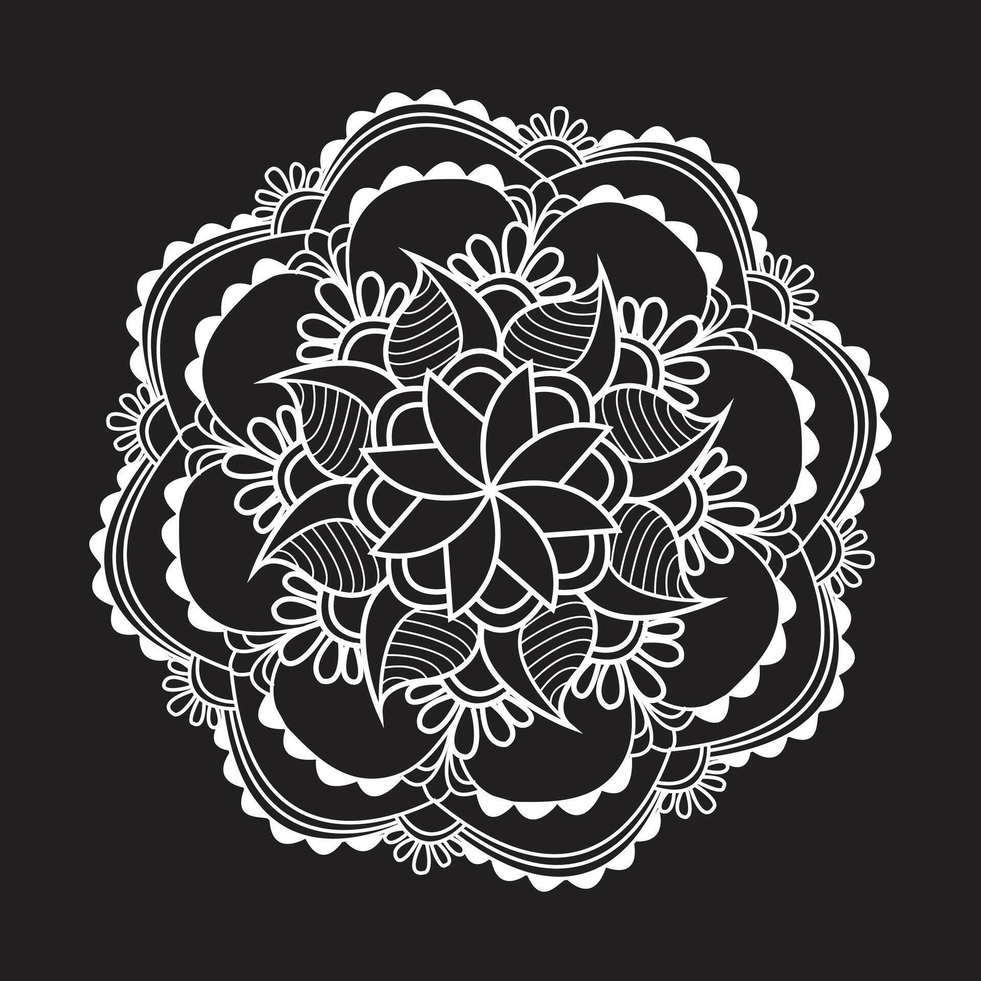 Unique standard luxury flower floral vector eps mandala for free download Stock Free