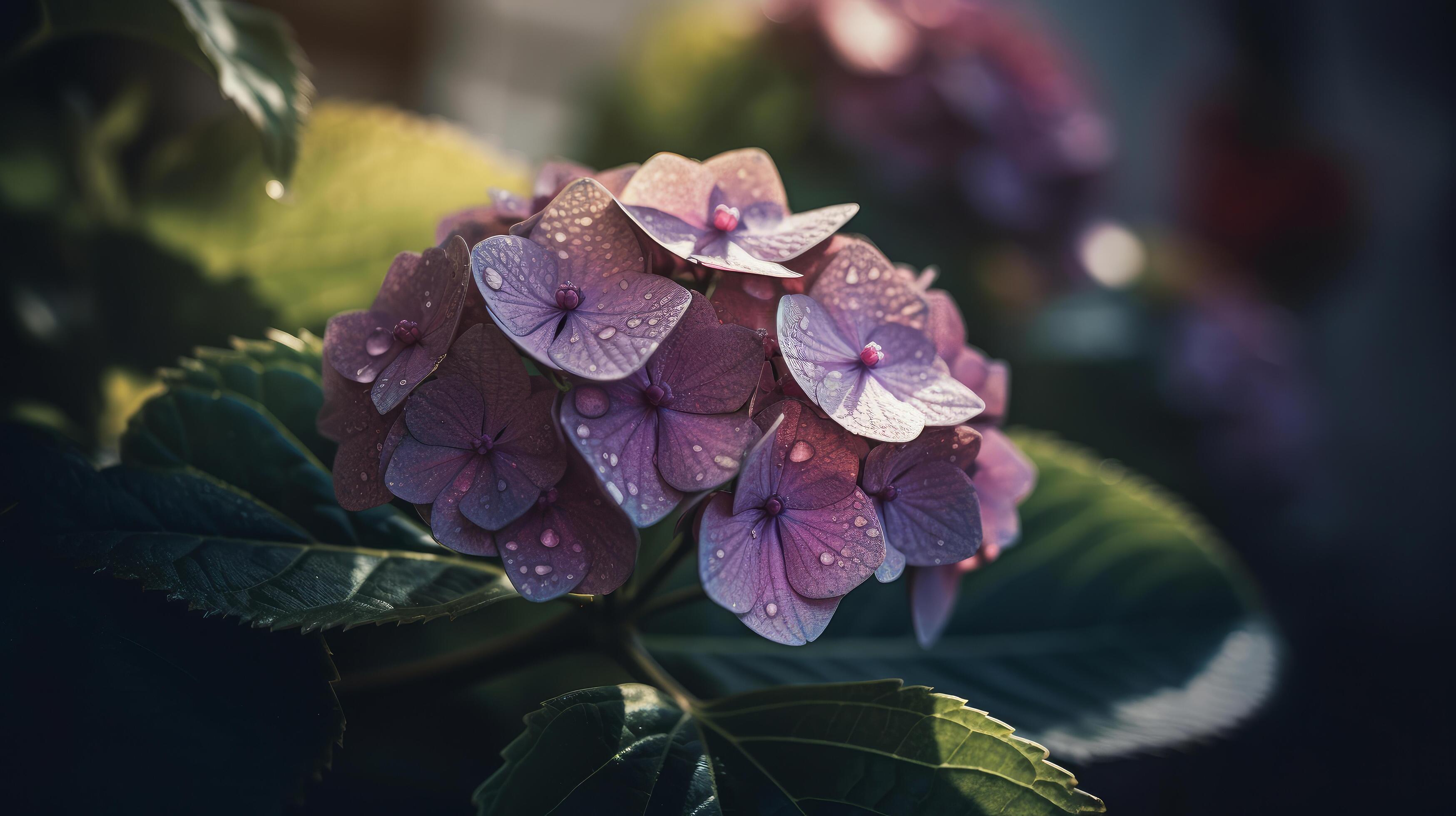 Hydrangea flower background. Illustration Stock Free