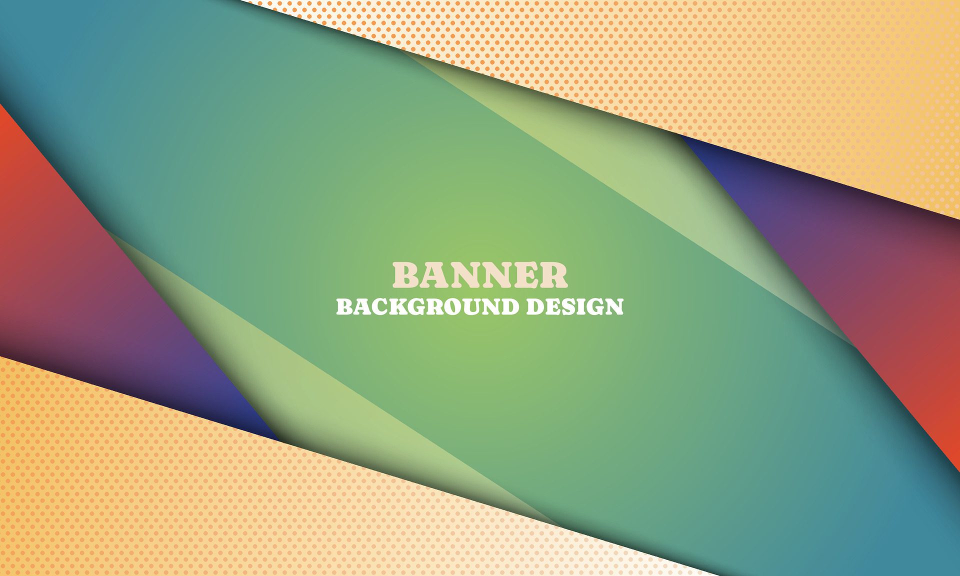 Banner background with stripes background. Free Vector