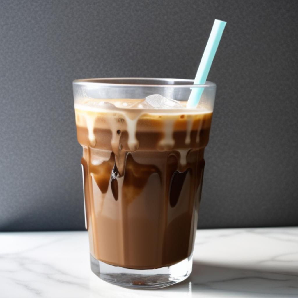 Ice coffee by @roseannegamao1860 by @ai_generated