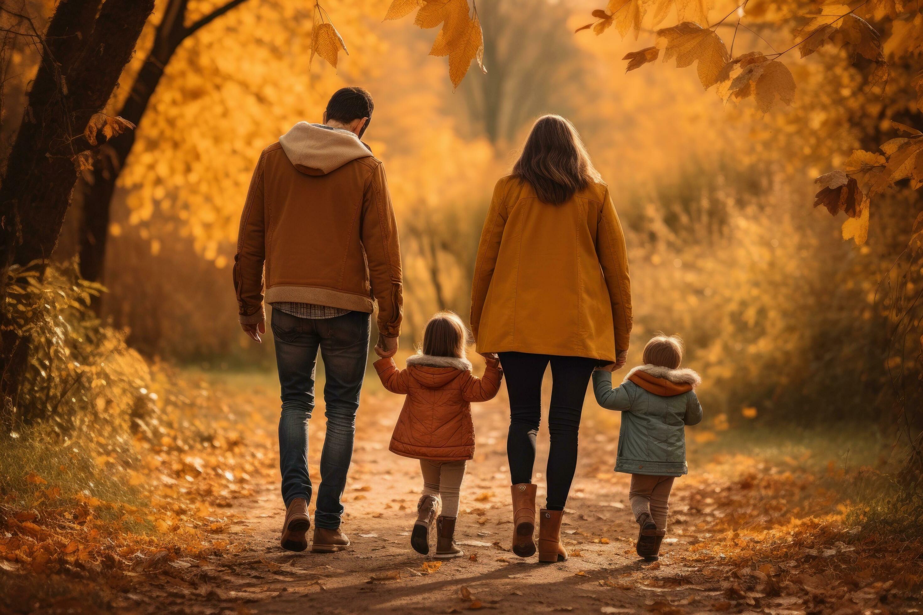 Happy family in the park Stock Free