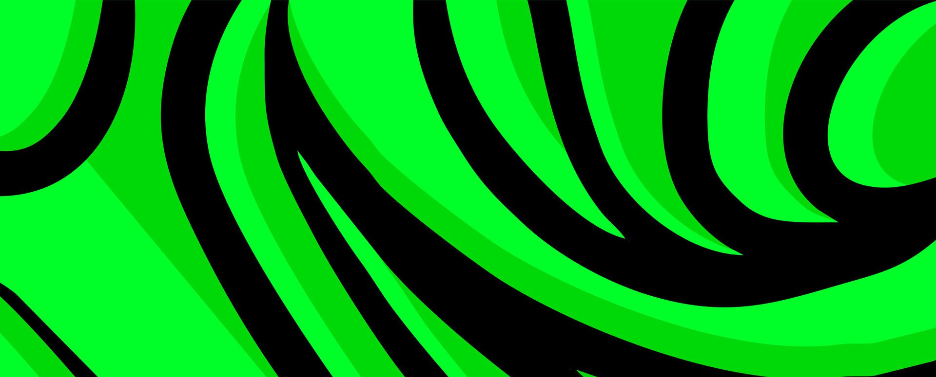 green abstract stripe background banner, modern and trendy design Free Vector