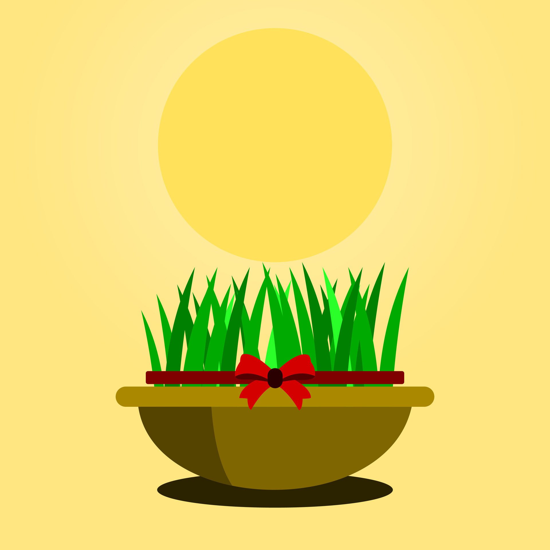 Nowruz square banner illustration. Free Vector