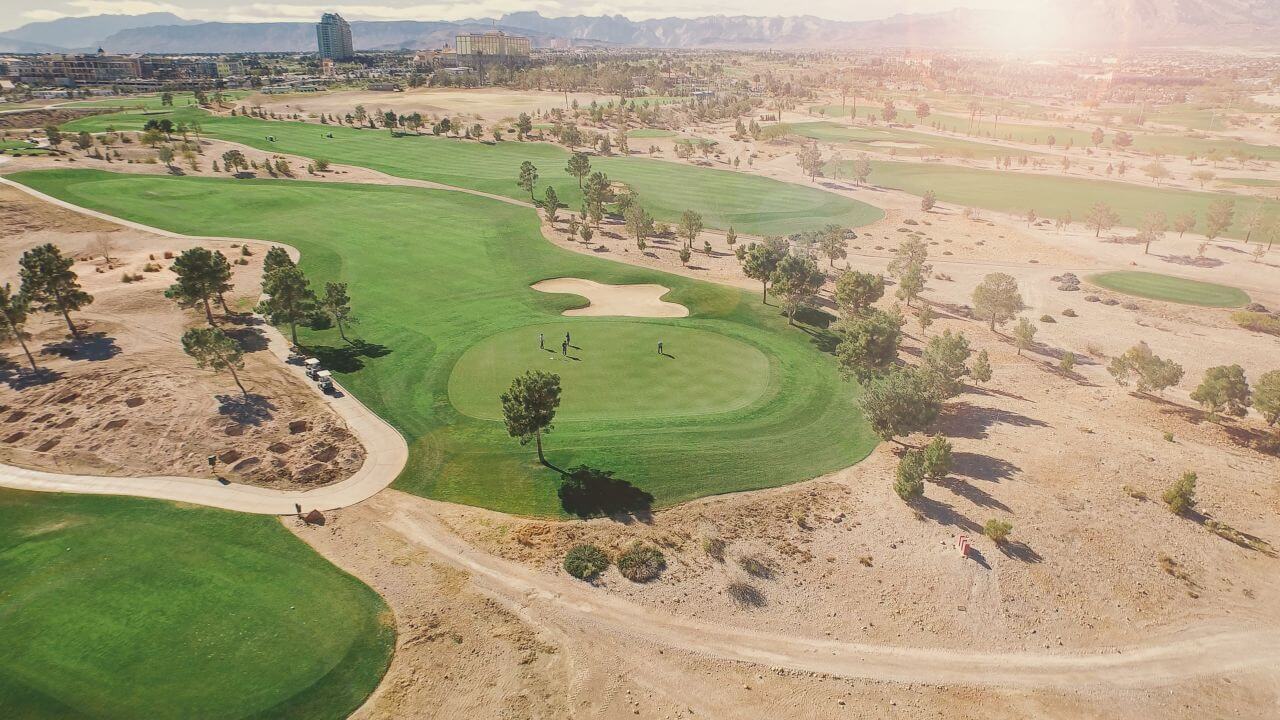 Aerial View of Golf Course Stock Free