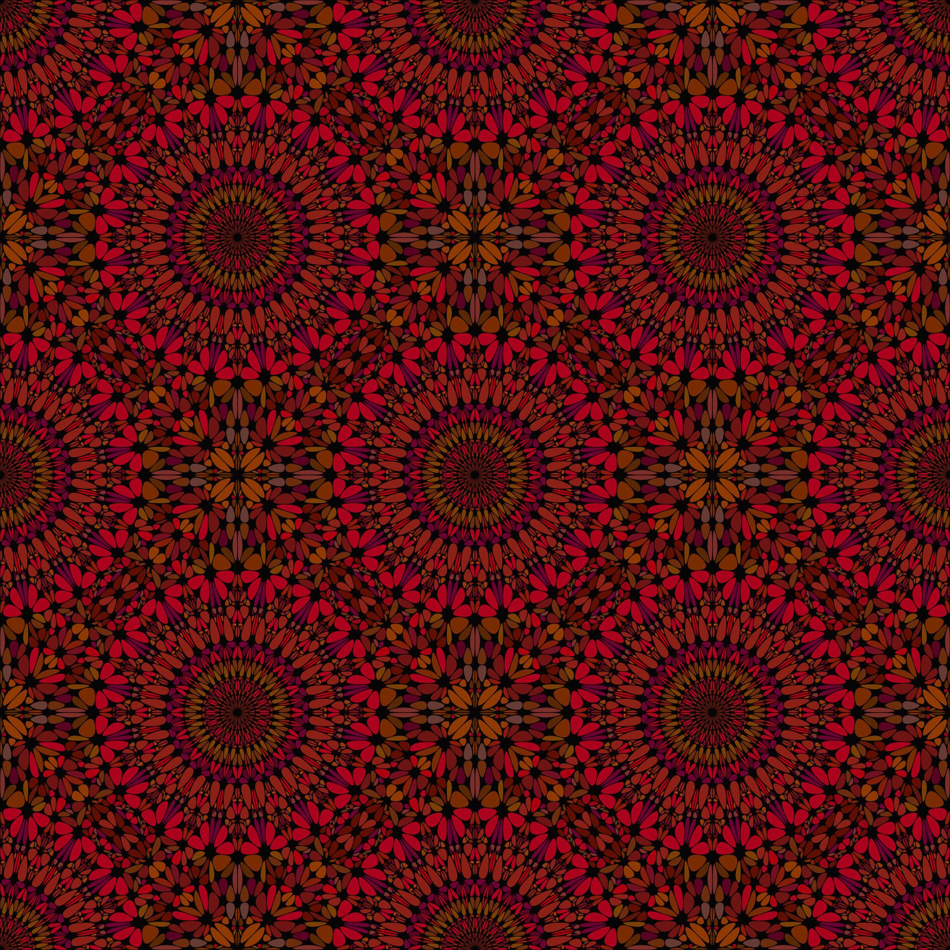 Oriental kaleidoscope pattern background – abstract dark vector illustration Free Vector