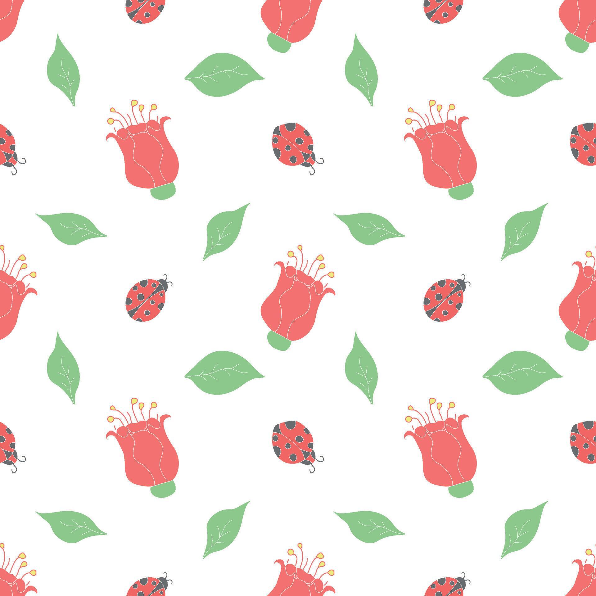 Spring floral pattern. Seamless pattern with flowers Stock Free