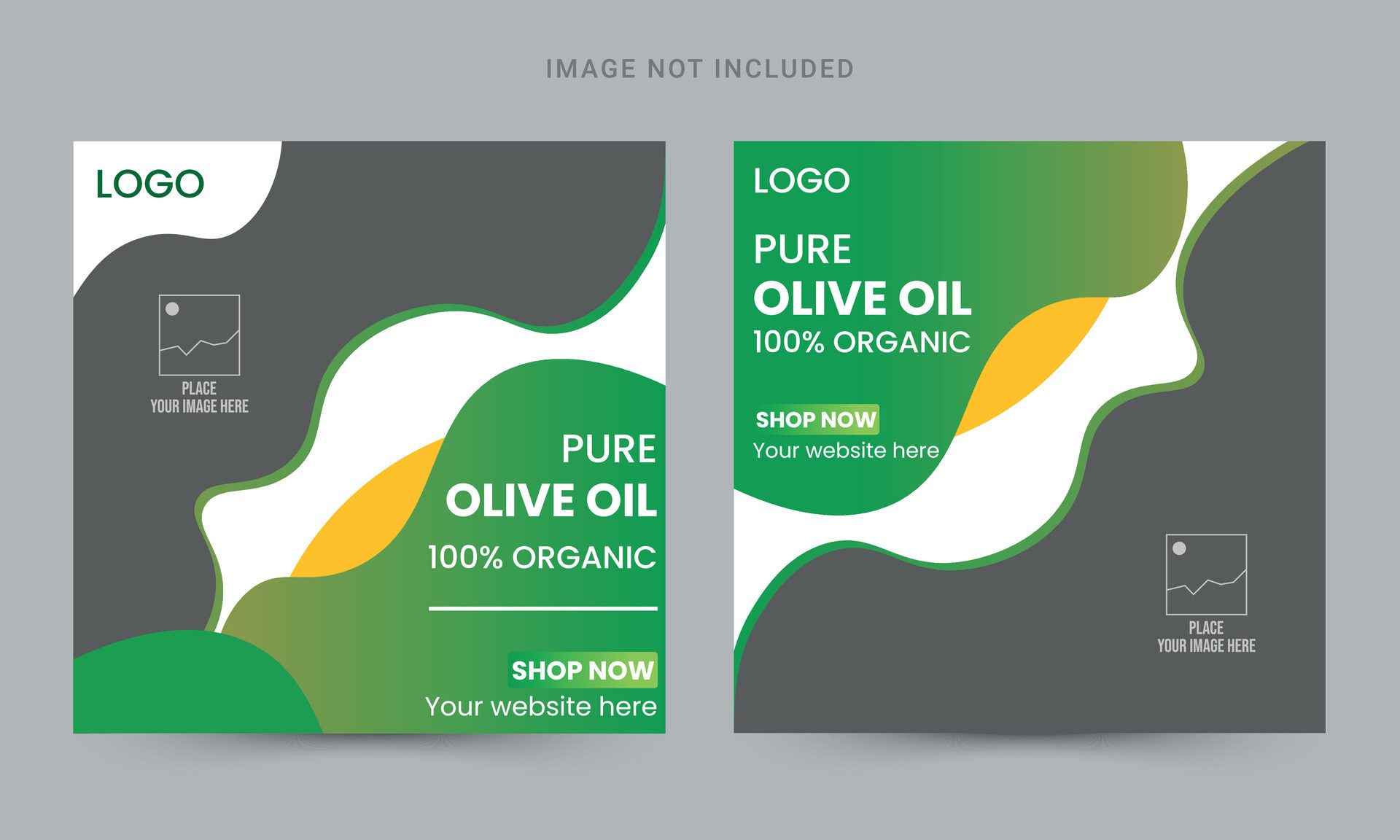 CBD oil social media banner template design Free Vector