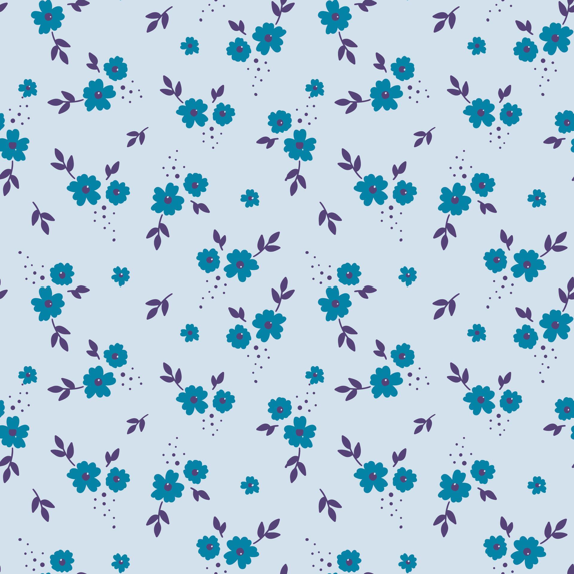 cute flower blossom seamless pattern. pastel color. Pattern for textiles, wrapping paper, wallpapers, backgrounds Stock Free