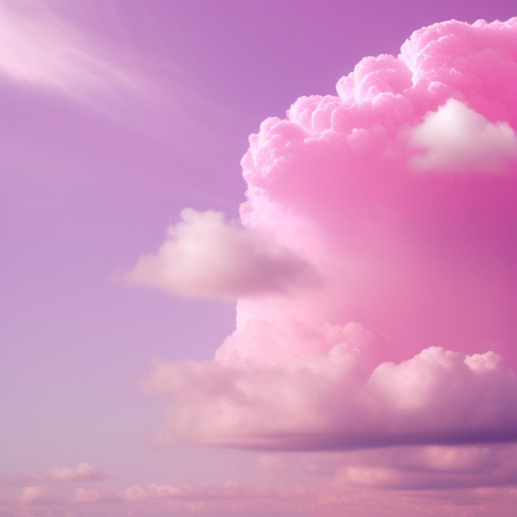 Background, A pink cloud by @ai_generated