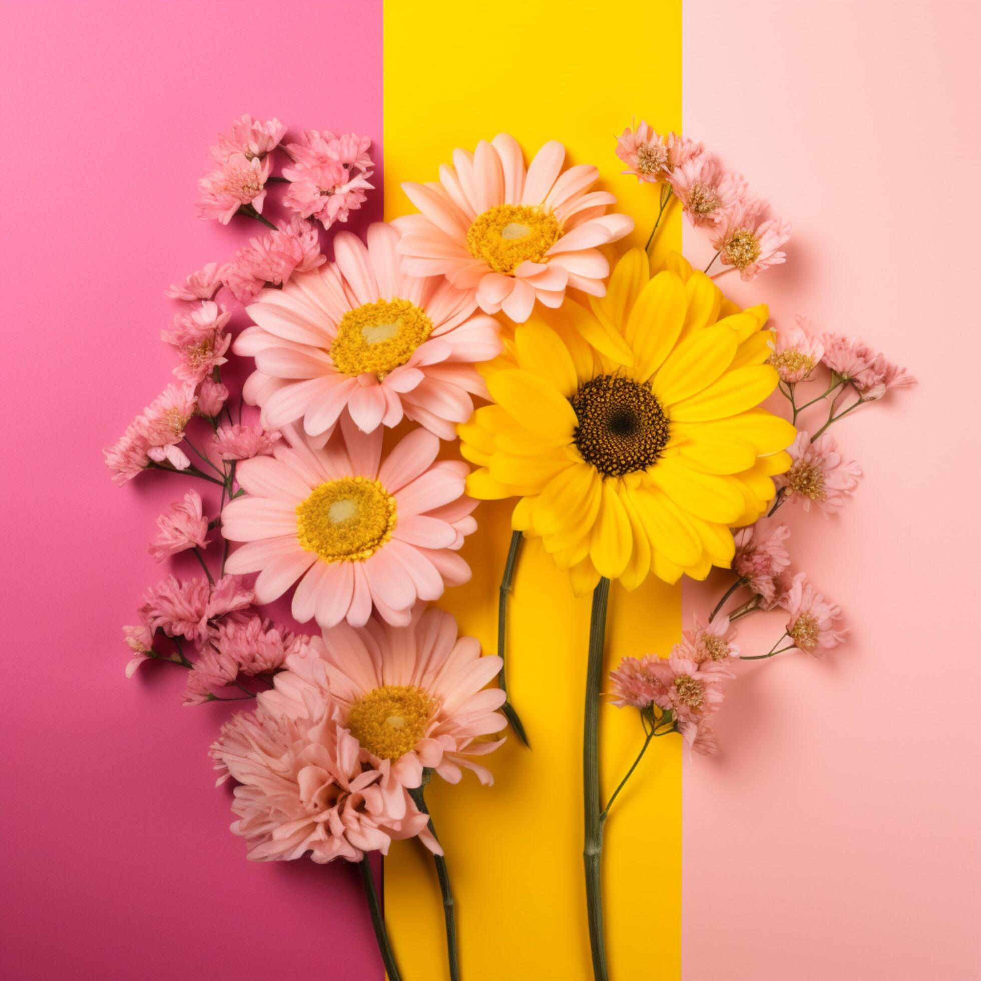 A background with a pink flower on it Stock Free