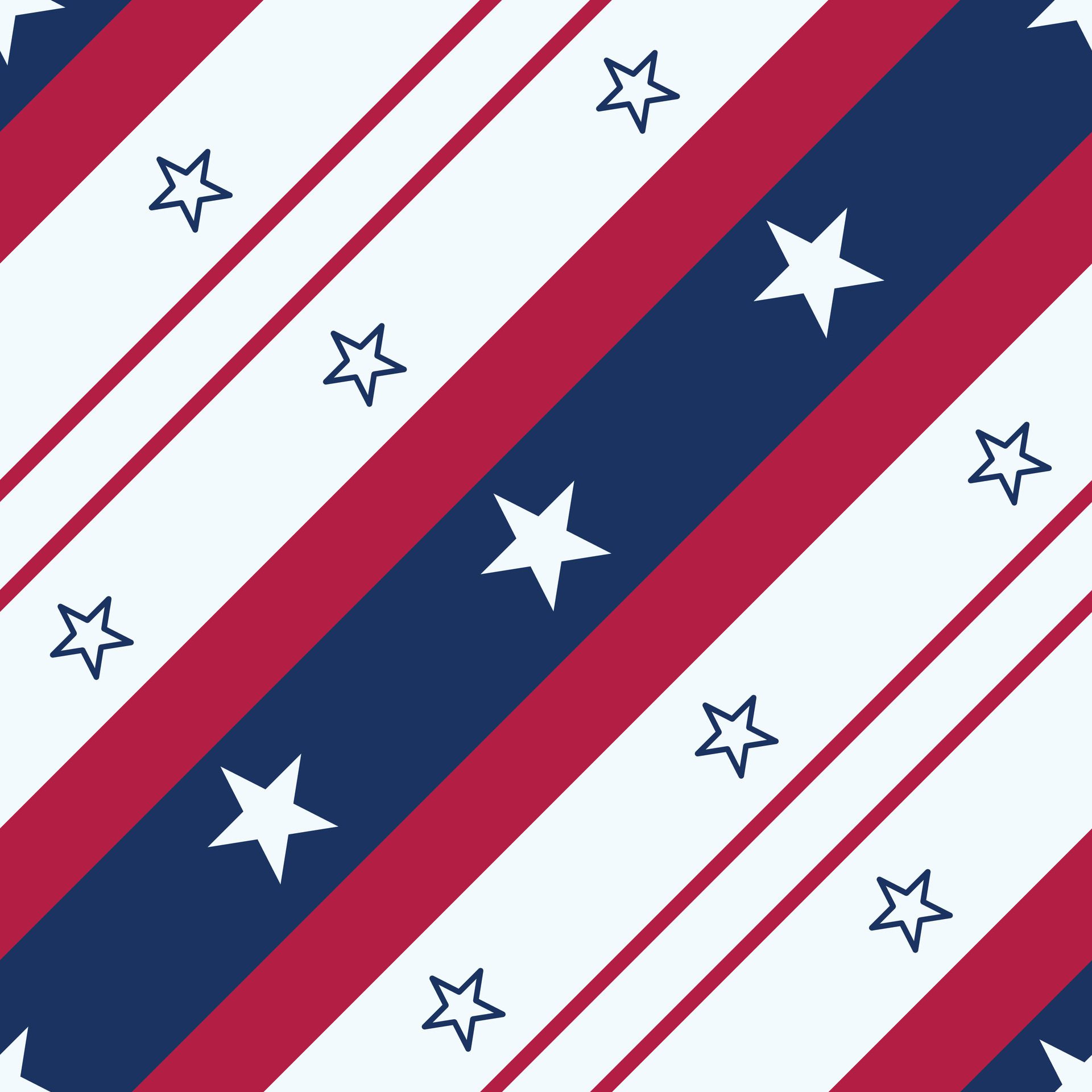 Seamless Tileable USA Theme Background Pattern Free Vector