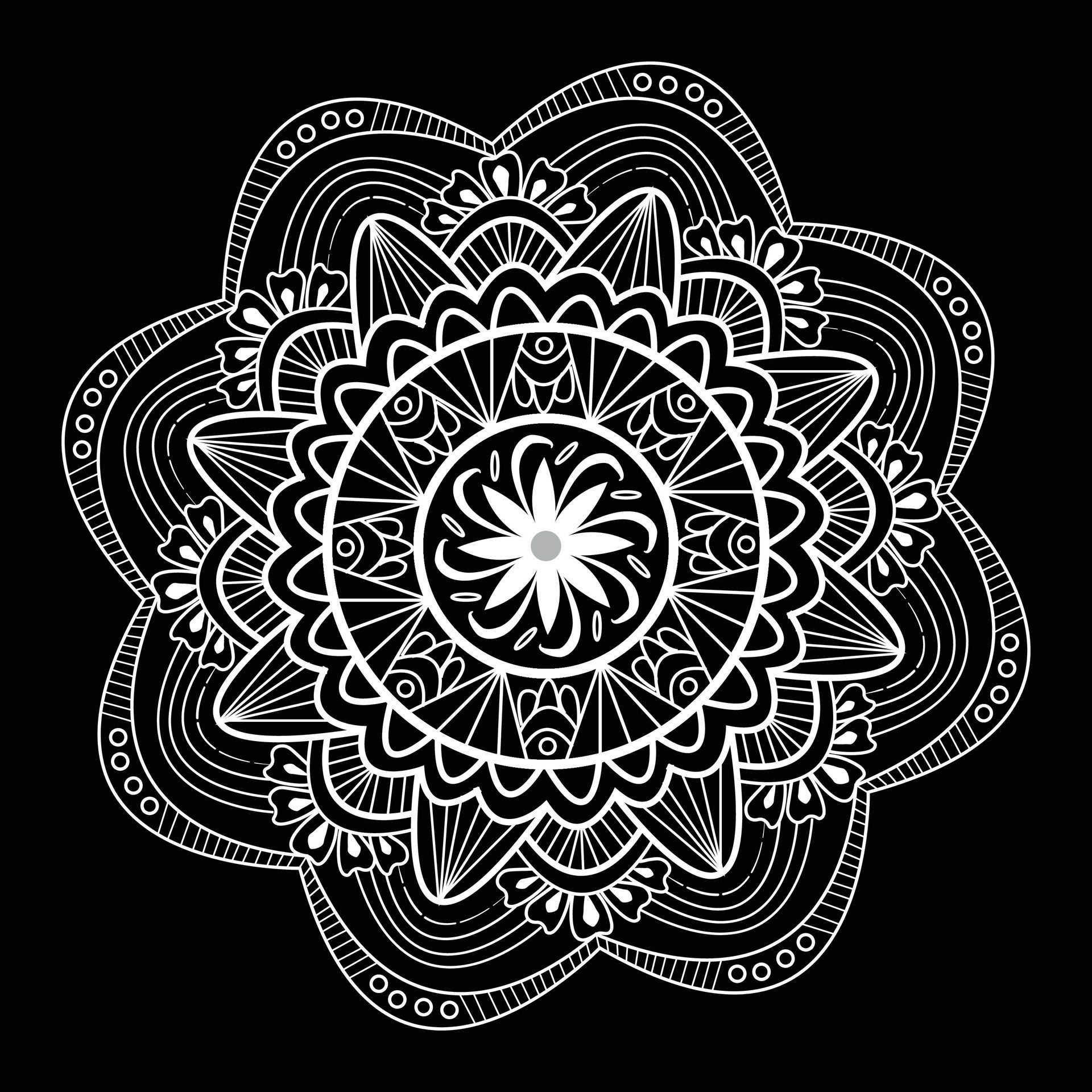 Simple Mandala Art Pattern And Designs for free download Free Vector