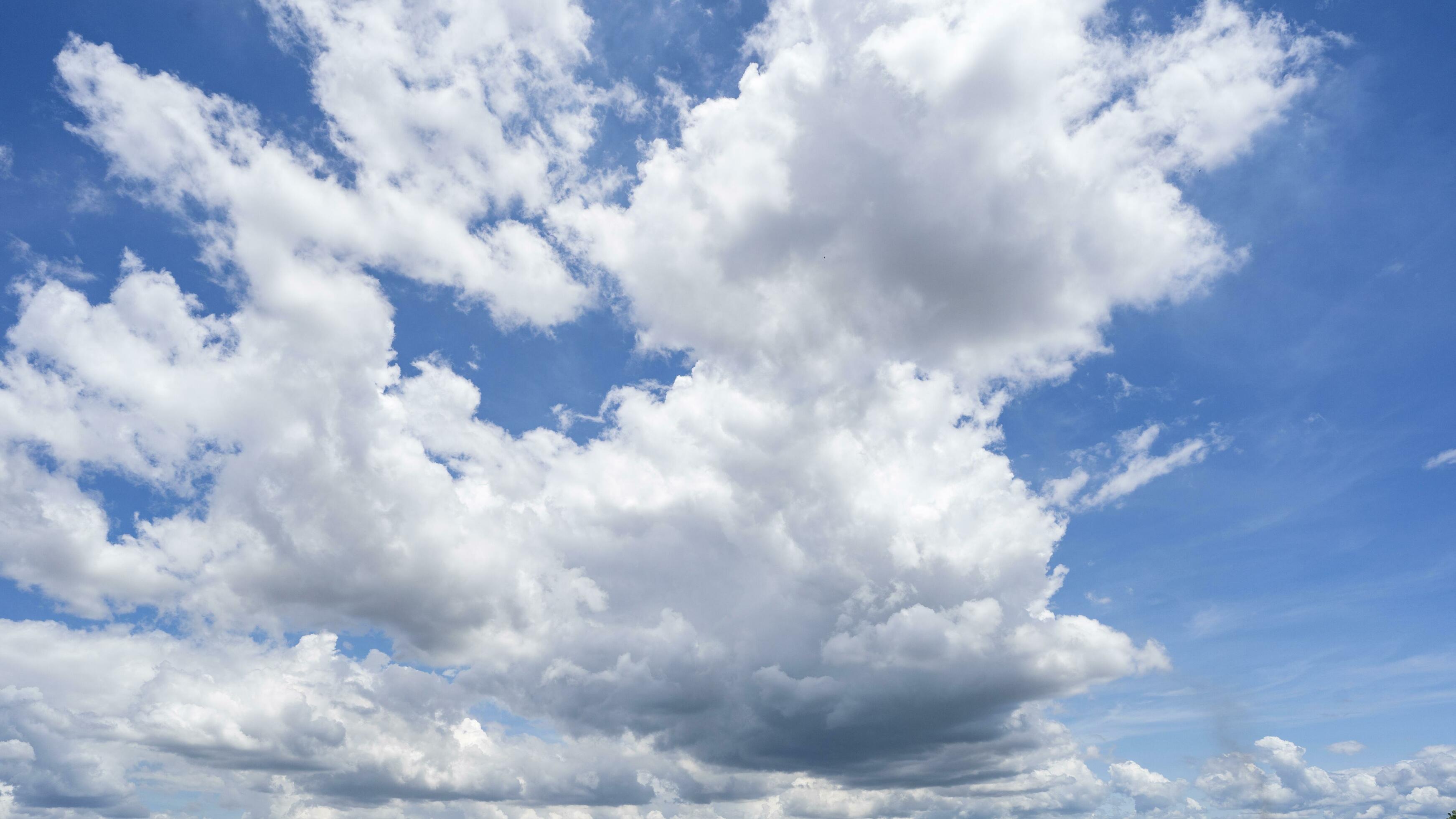 Beautiful blue sky and clouds natural background. Stock Free