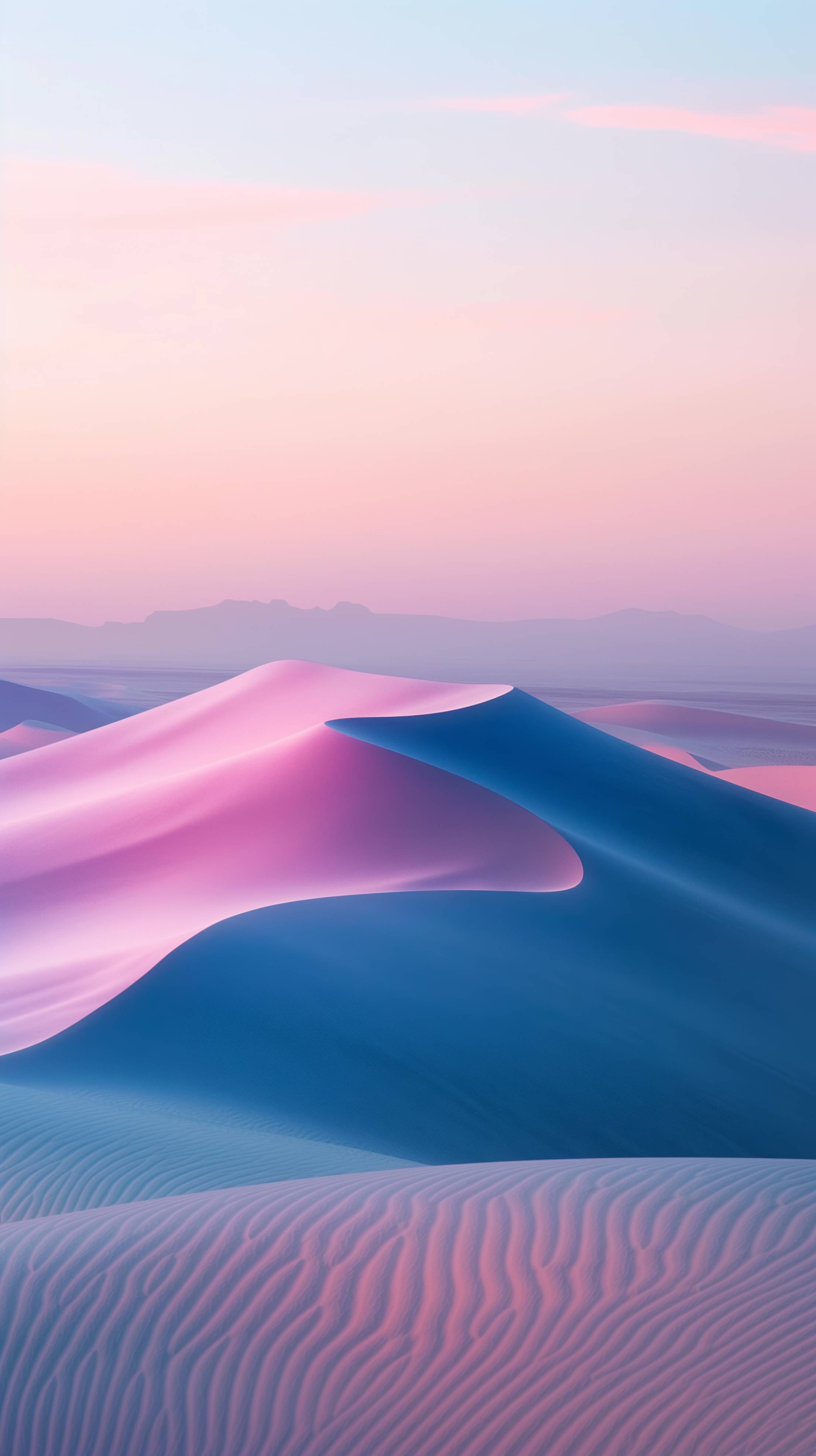 Blue-Purple Sand Dunes Stock Free